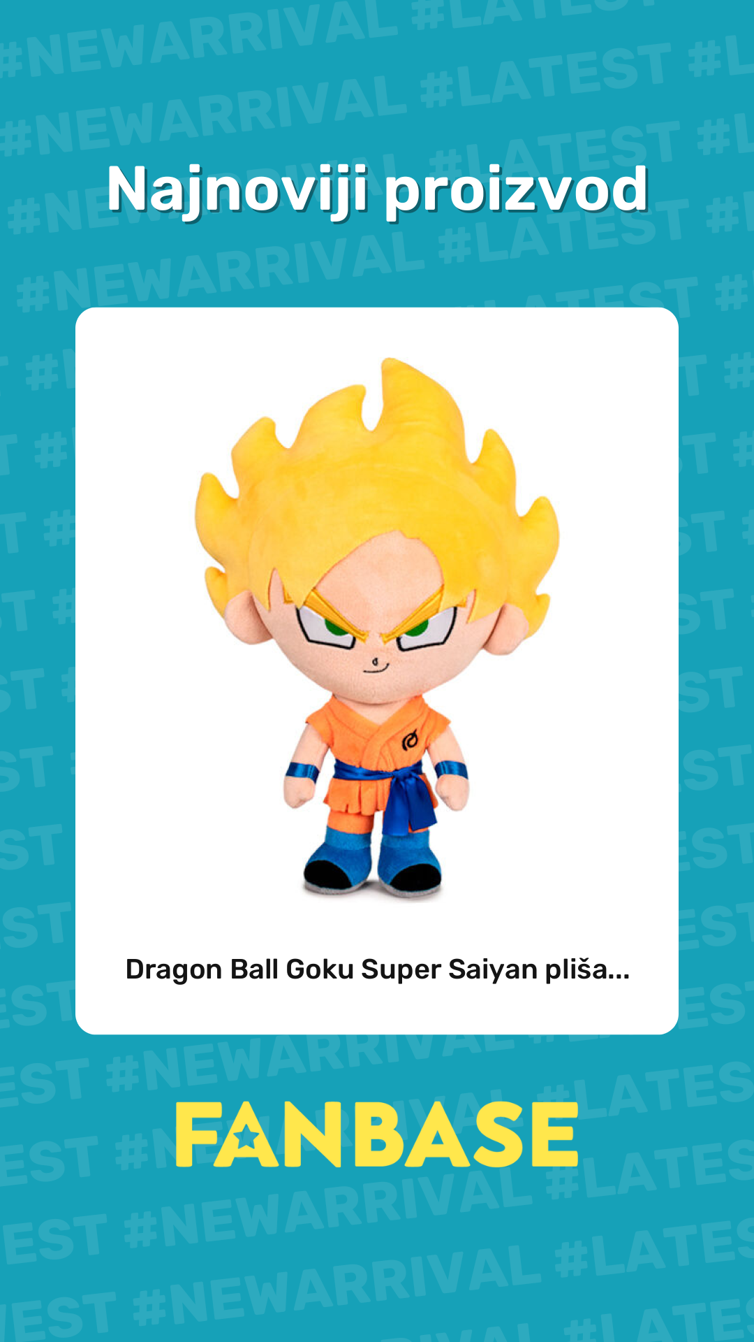 Najnoviji proizvod: Dragon Ball Goku Super Saiyan pliša...