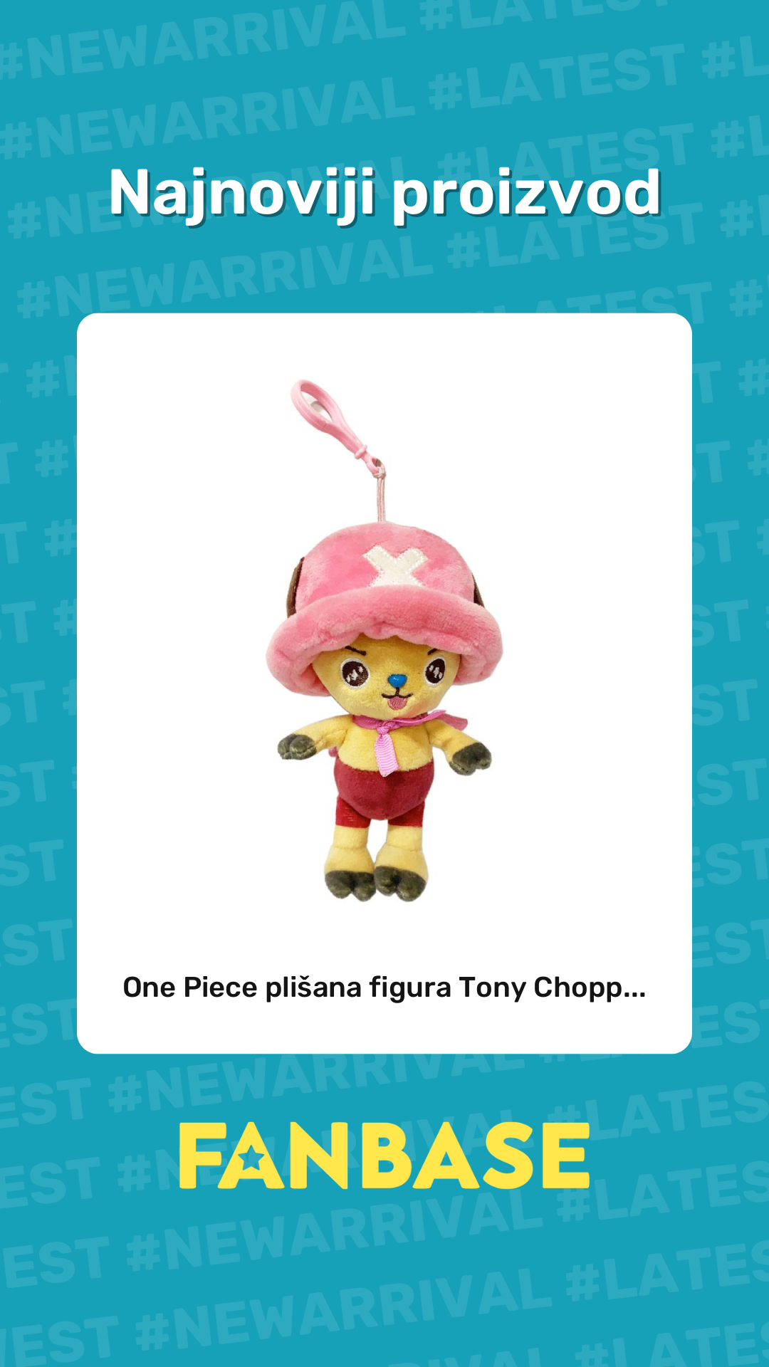 Najnoviji proizvod: One Piece plišana figura Tony Chopp...