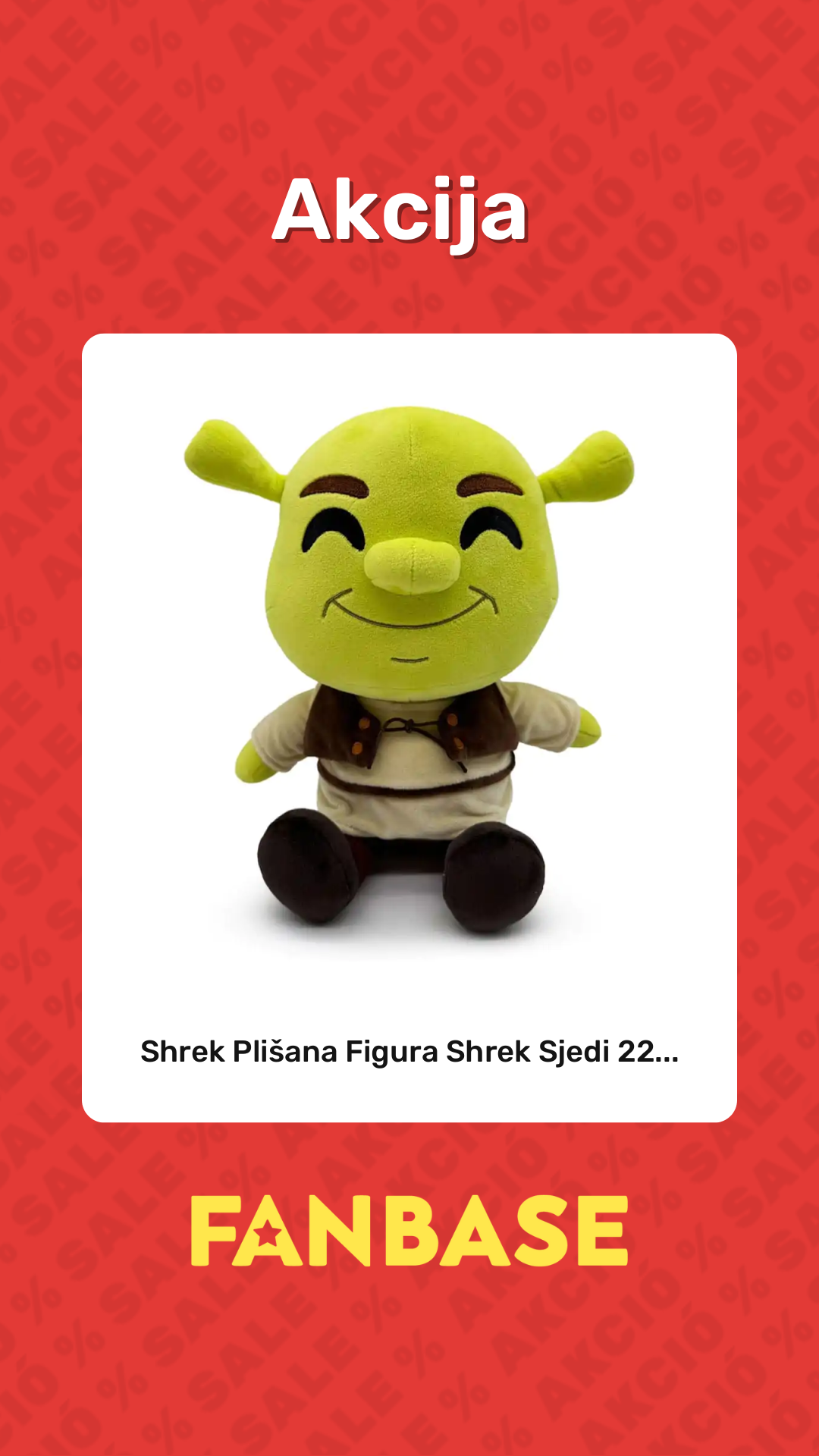 Akcija: Shrek Plišana Figura Shrek Sjedi 22...