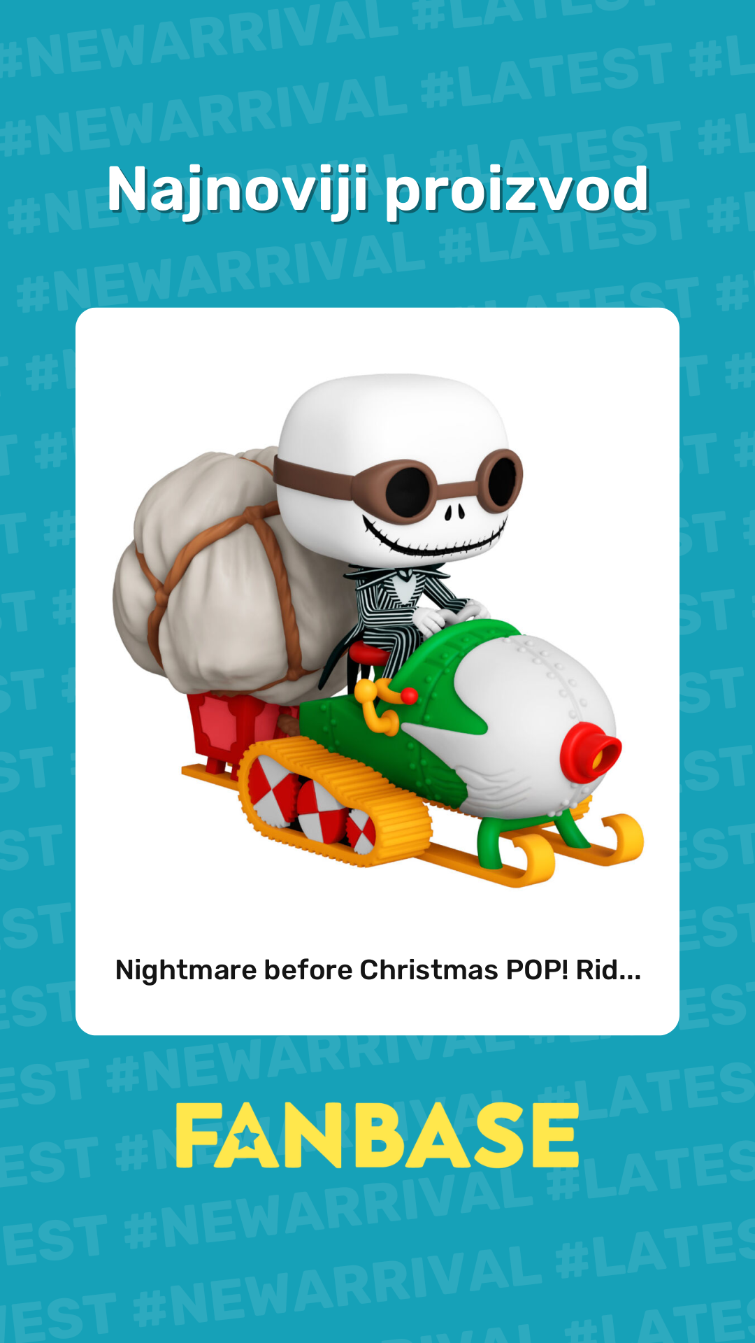 Najnoviji proizvod: Nightmare before Christmas POP! Rid...