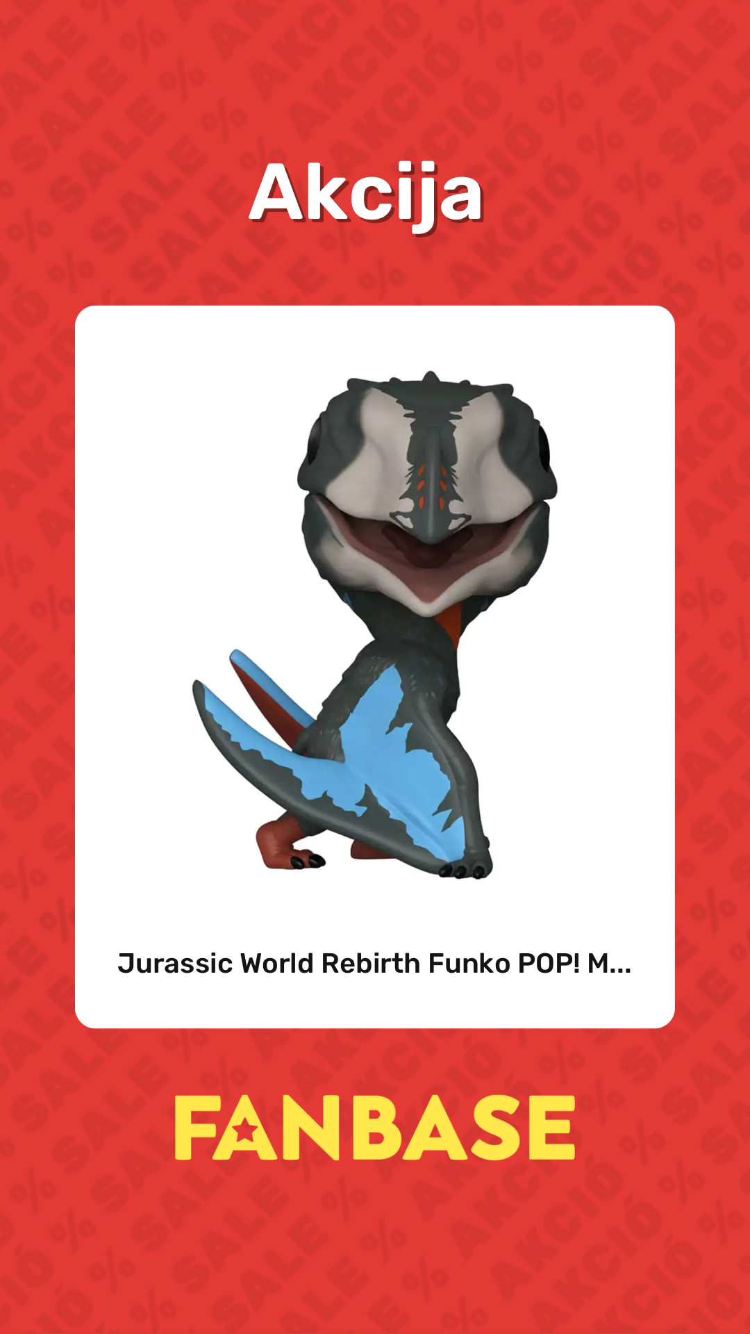 Akcija: Jurassic World Rebirth Funko POP! M...