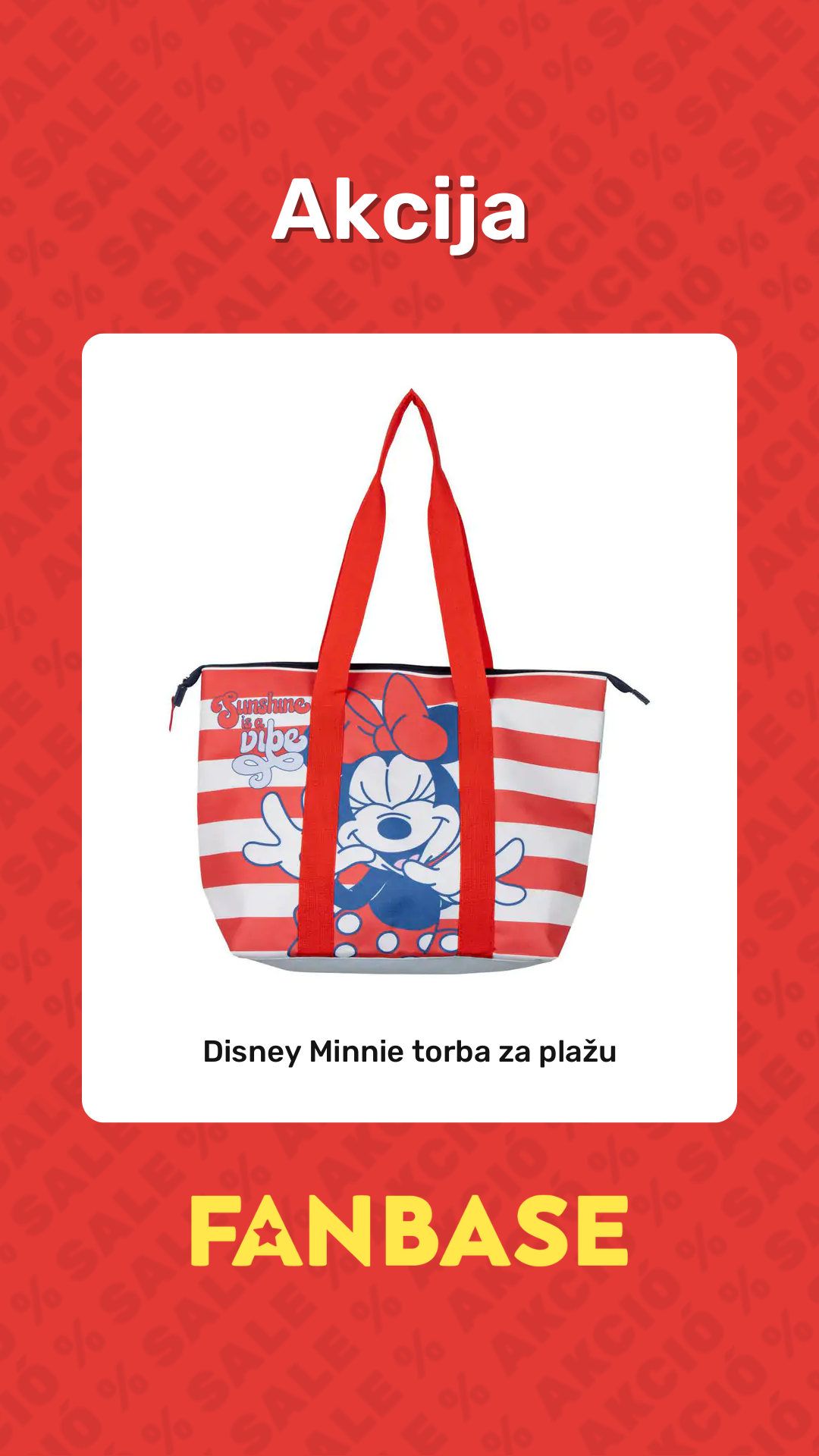 Akcija: Disney Minnie torba za plažu