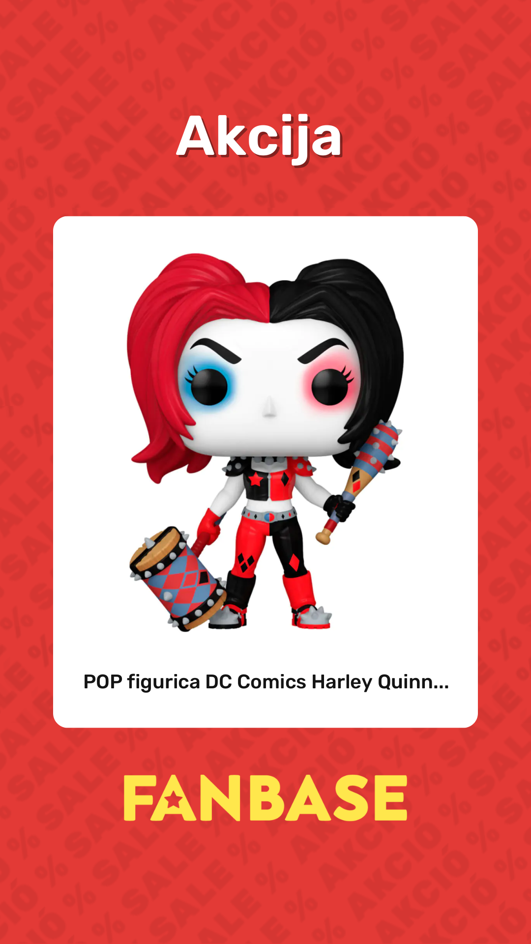 Akcija: POP figurica DC Comics Harley Quinn...
