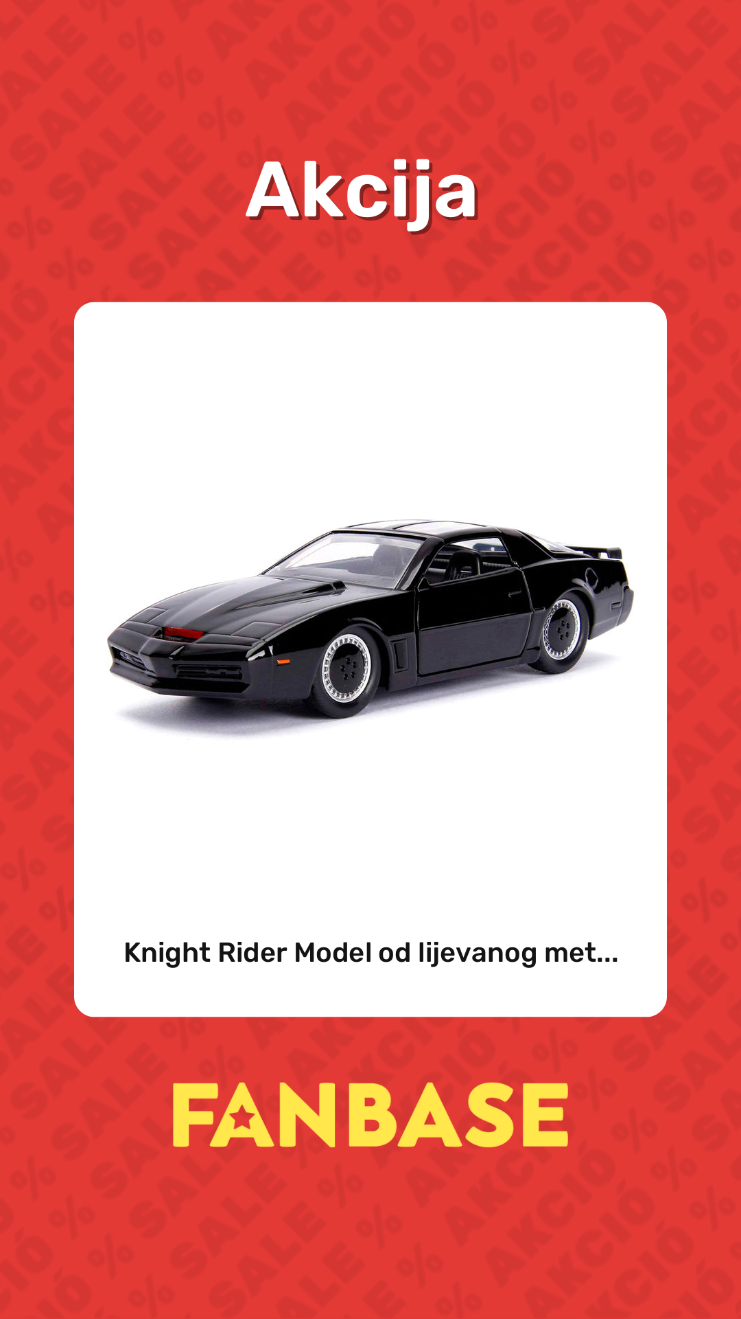 Akcija: Knight Rider Model od lijevanog met...