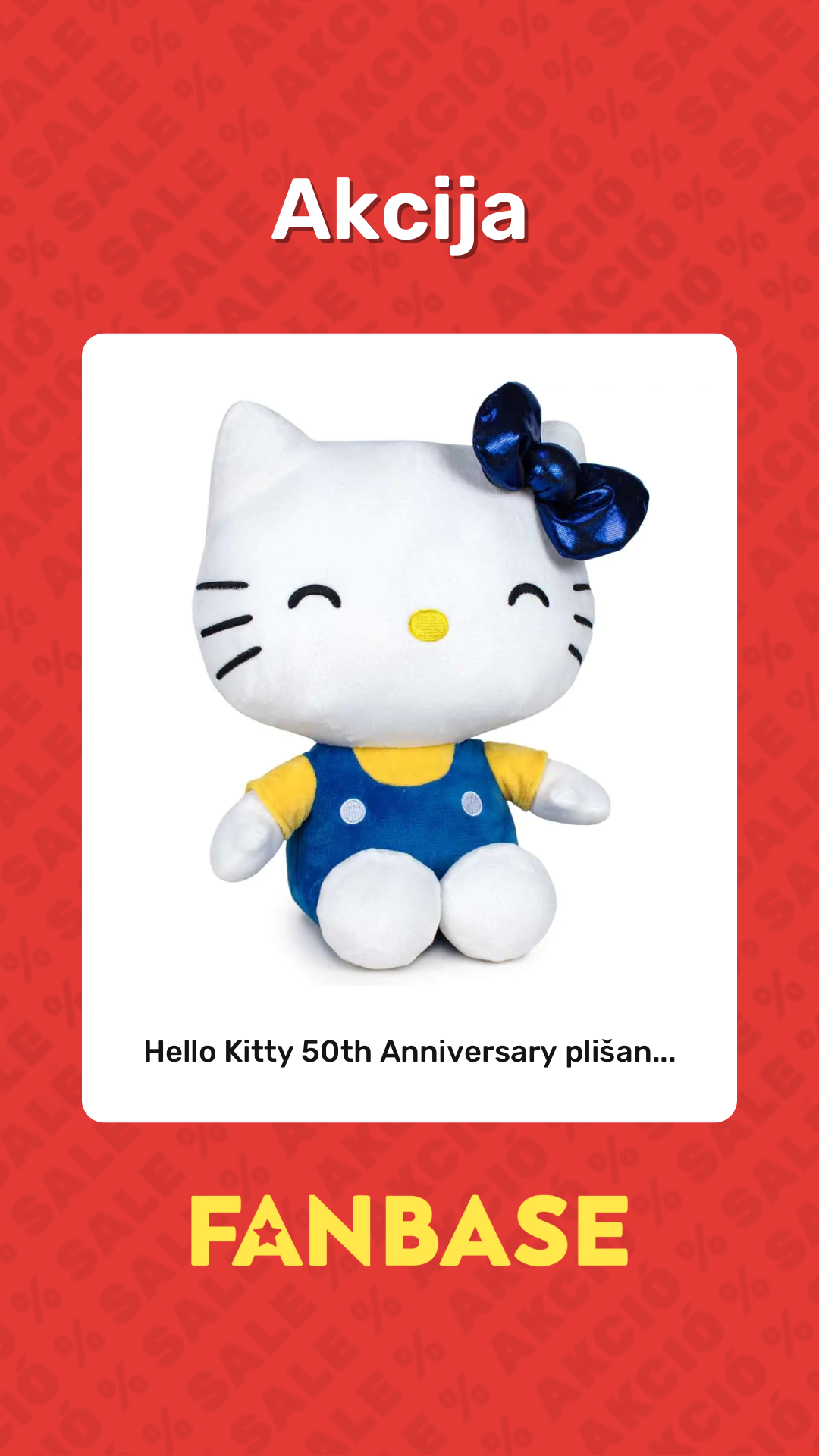 Akcija: Hello Kitty 50th Anniversary plišan...