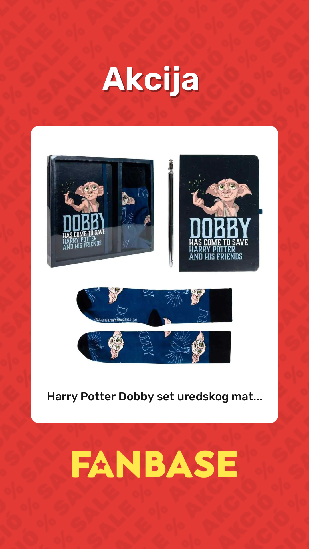 Akcija: Harry Potter Dobby set uredskog mat...