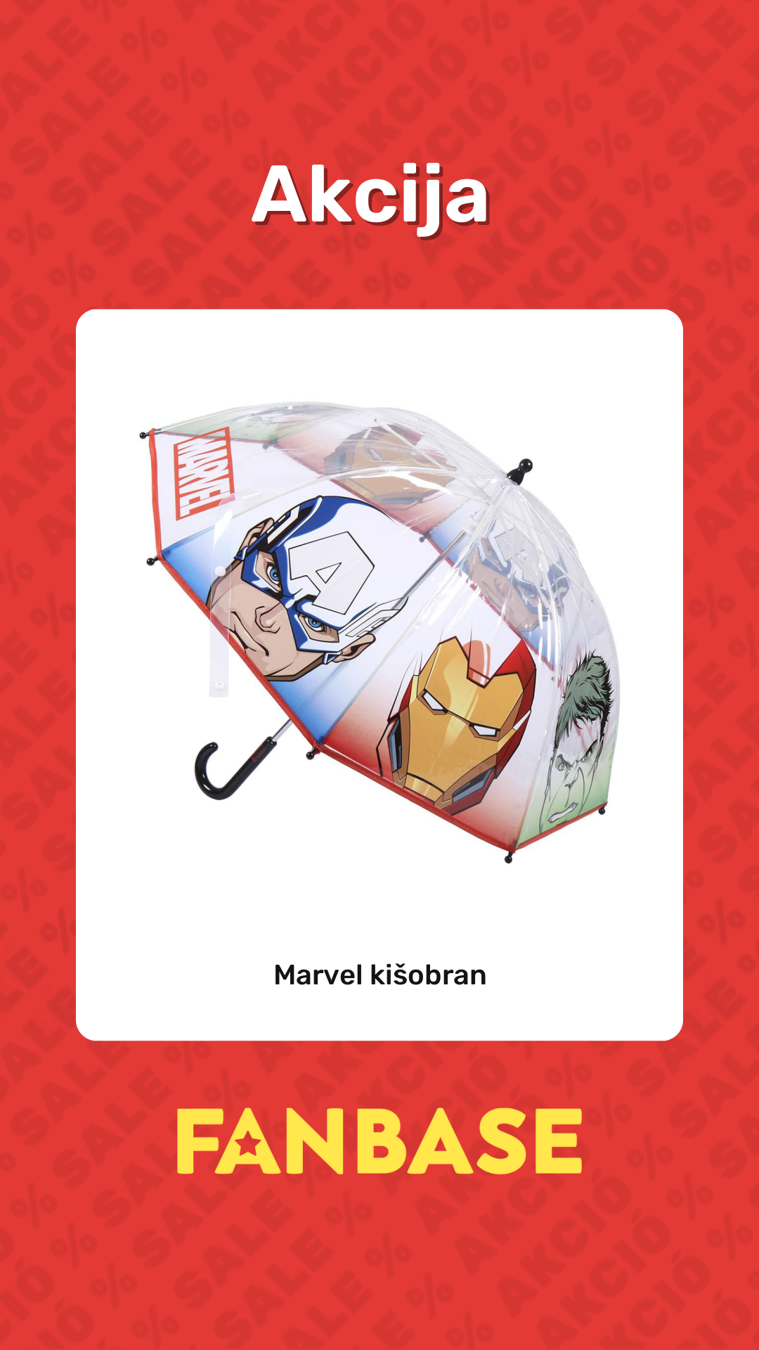 Akcija: Marvel kišobran