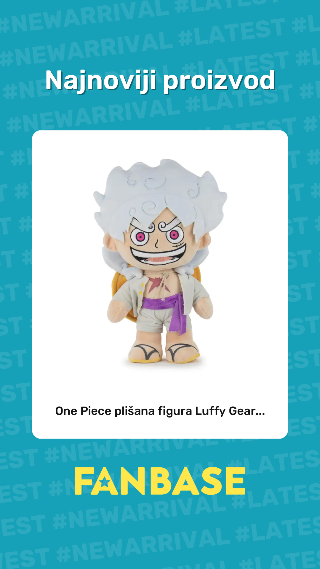 Najnoviji proizvod: One Piece plišana figura Luffy Gear...