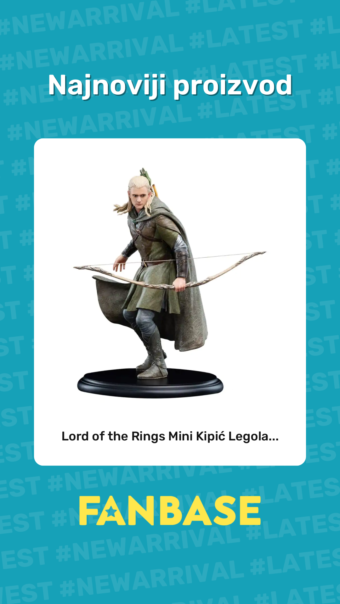 Najnoviji proizvod: Lord of the Rings Mini Kipić Legola...