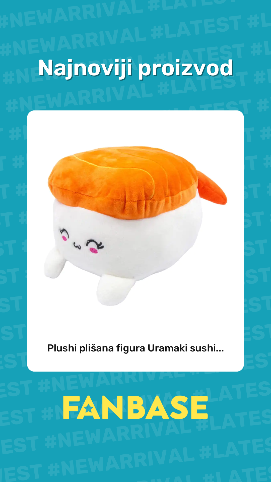 Najnoviji proizvod: Plushi plišana figura Uramaki sushi...