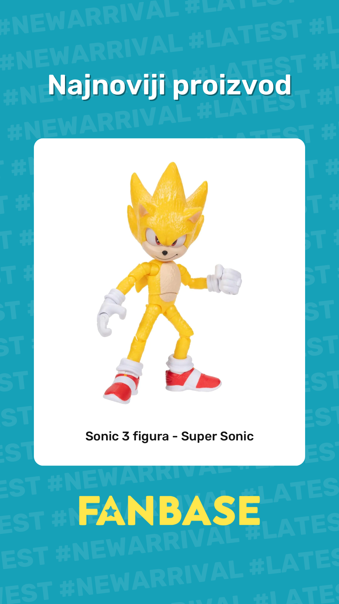 Najnoviji proizvod: Sonic 3 figura - Super Sonic