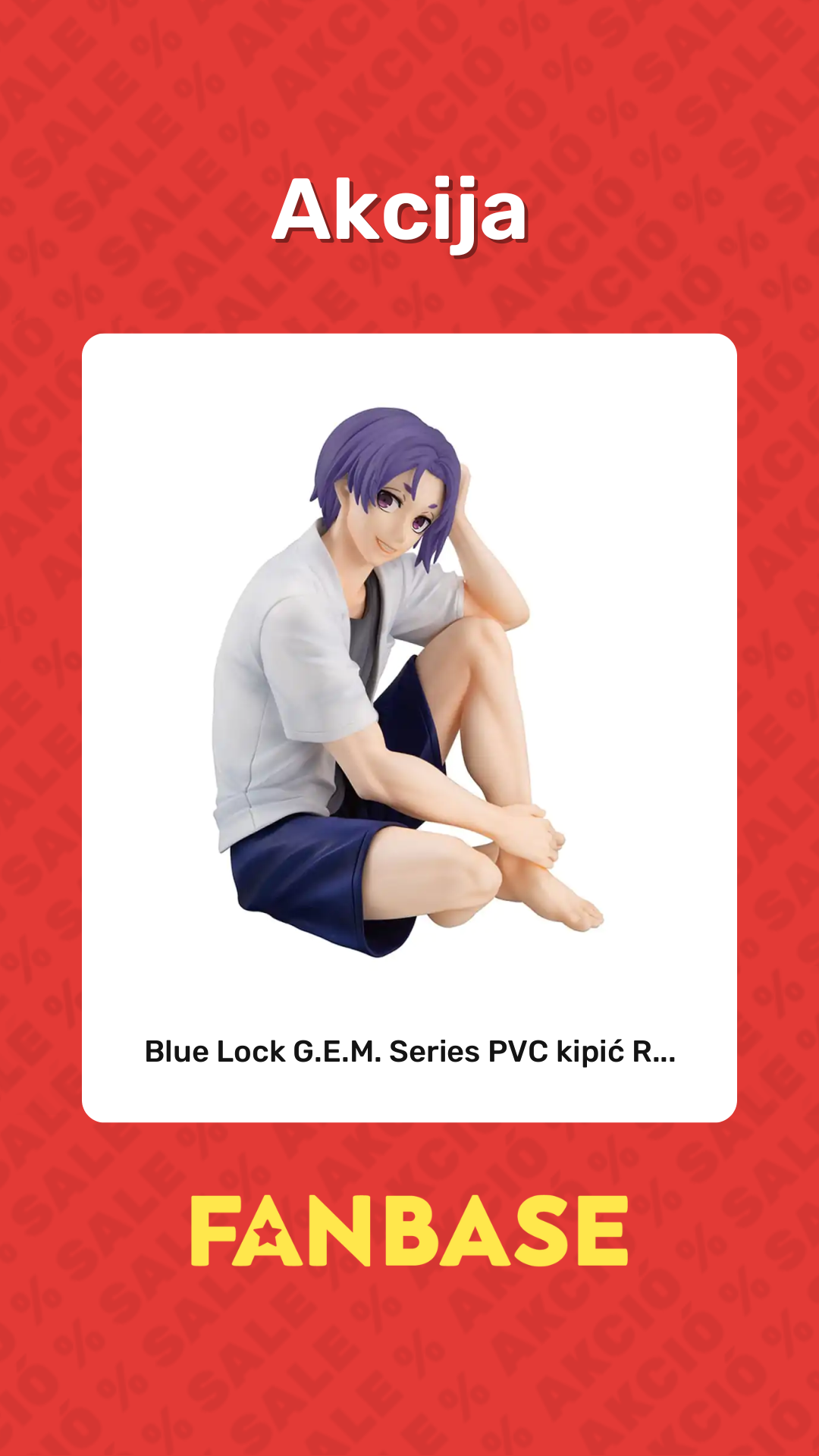 Akcija: Blue Lock G.E.M. Series PVC kipić R...