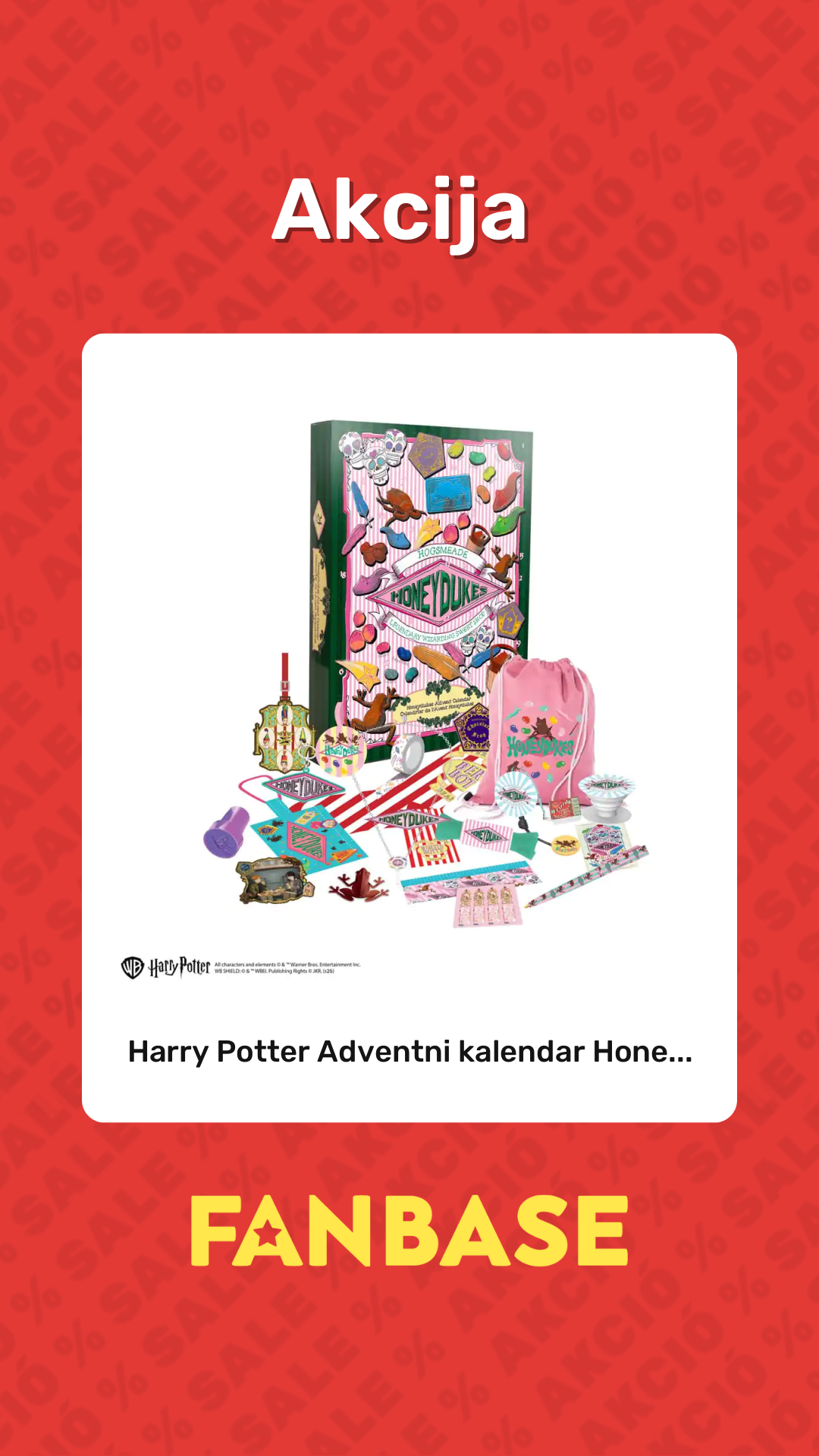 Akcija: Harry Potter Adventni kalendar Hone...