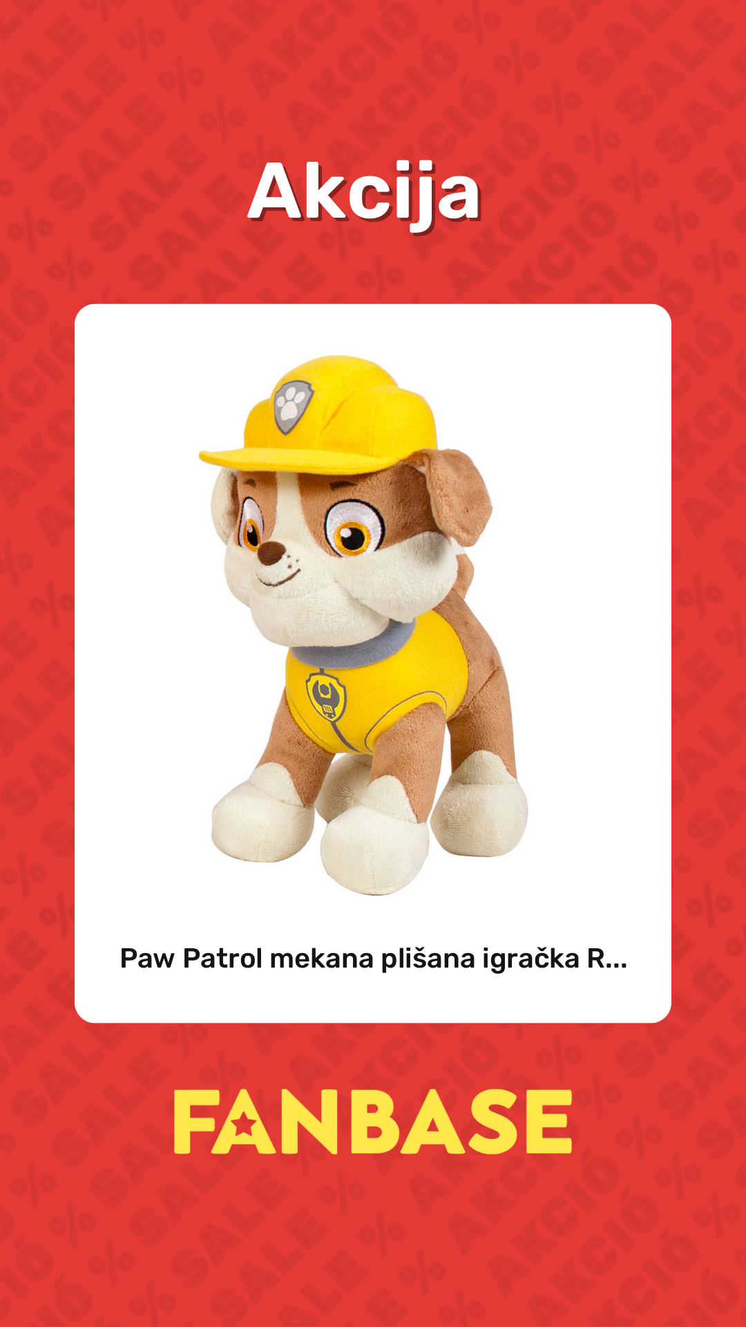 Akcija: Paw Patrol mekana plišana igračka R...