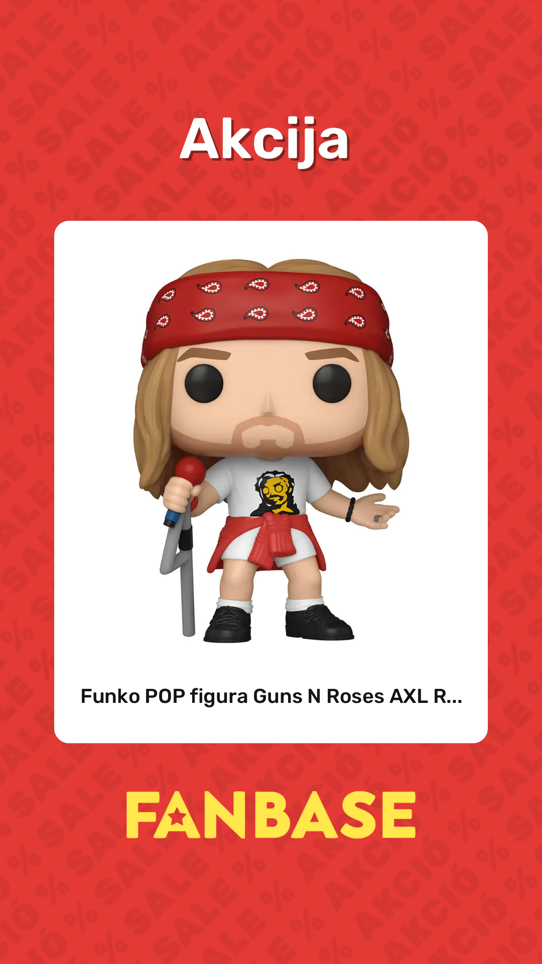 Akcija: Funko POP figura Guns N Roses AXL R...