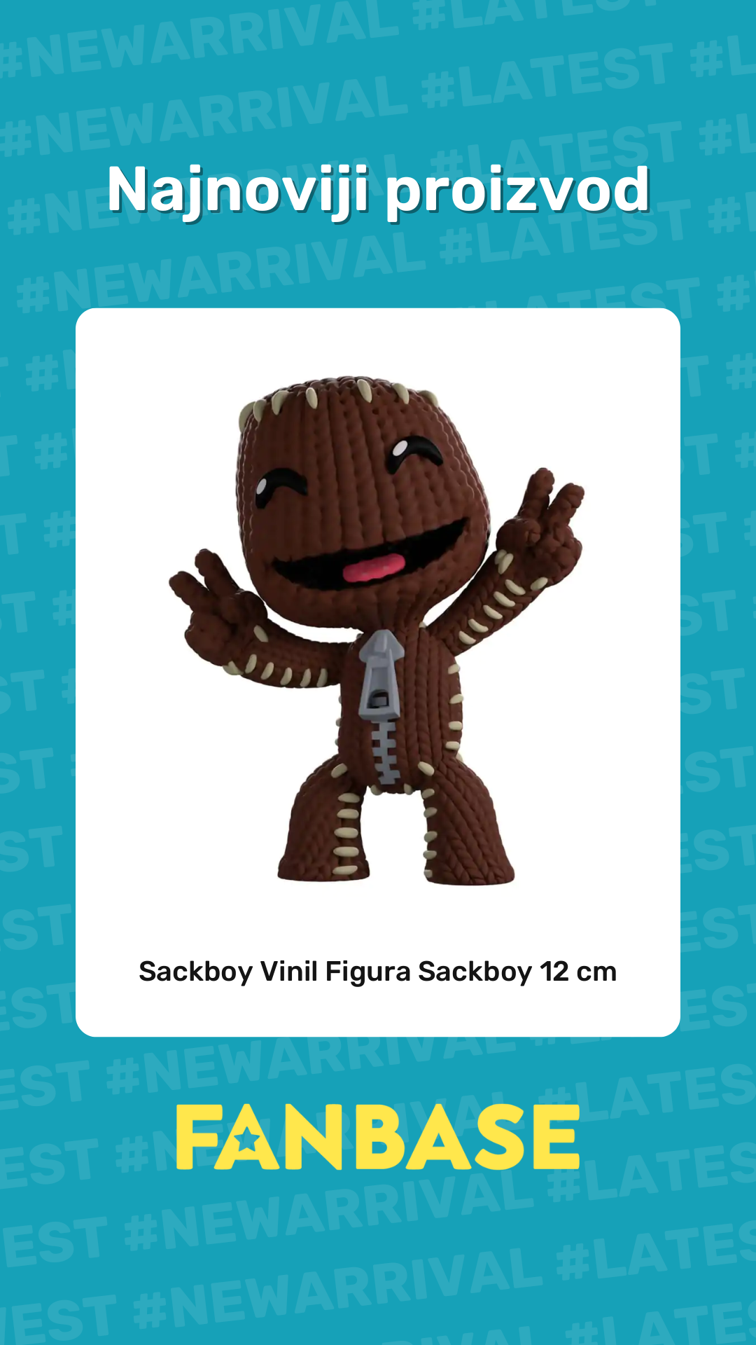 Najnoviji proizvod: Sackboy Vinil Figura Sackboy 12 cm