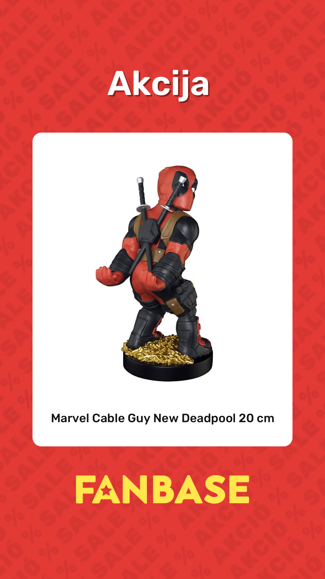 Akcija: Marvel Cable Guy New Deadpool 20 cm