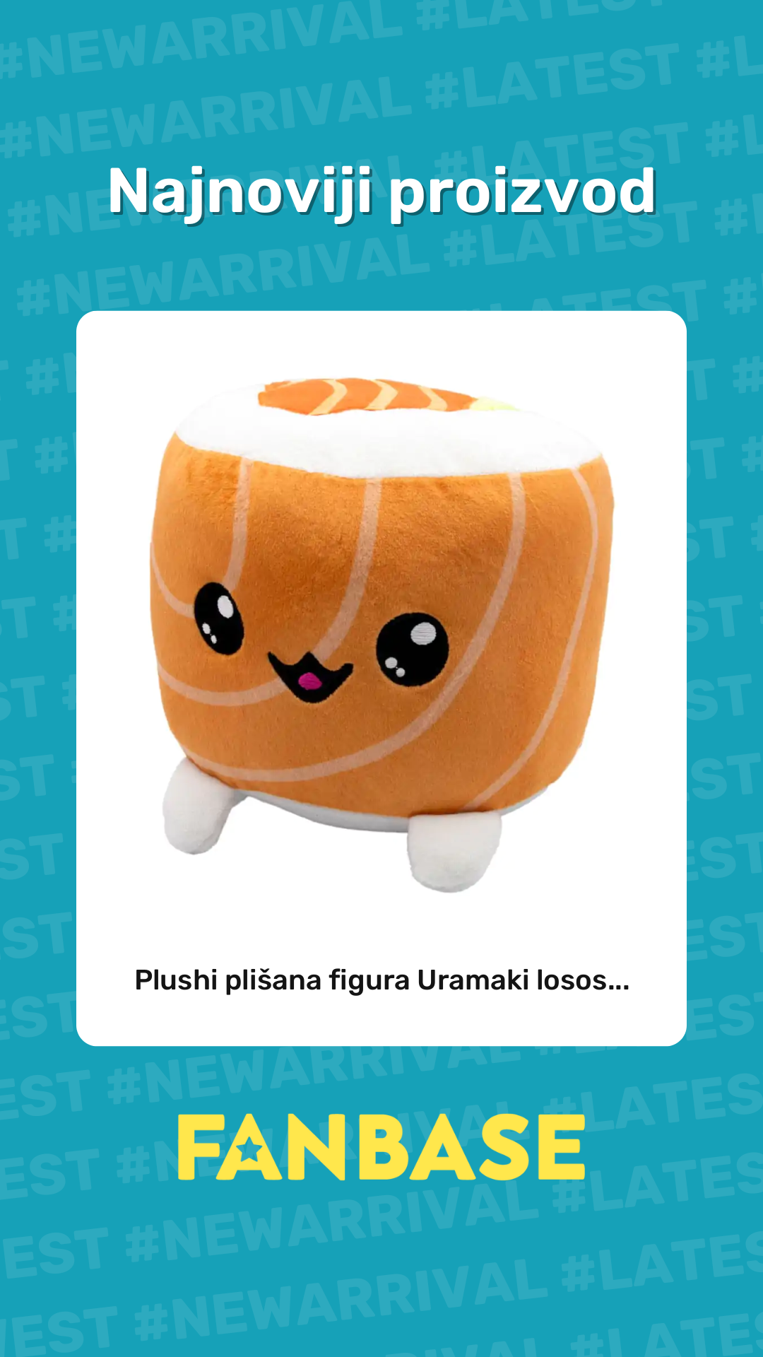 Najnoviji proizvod: Plushi plišana figura Uramaki losos...