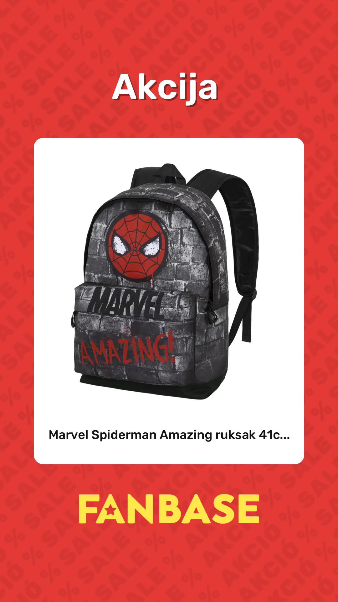 Akcija: Marvel Spiderman Amazing ruksak 41c...