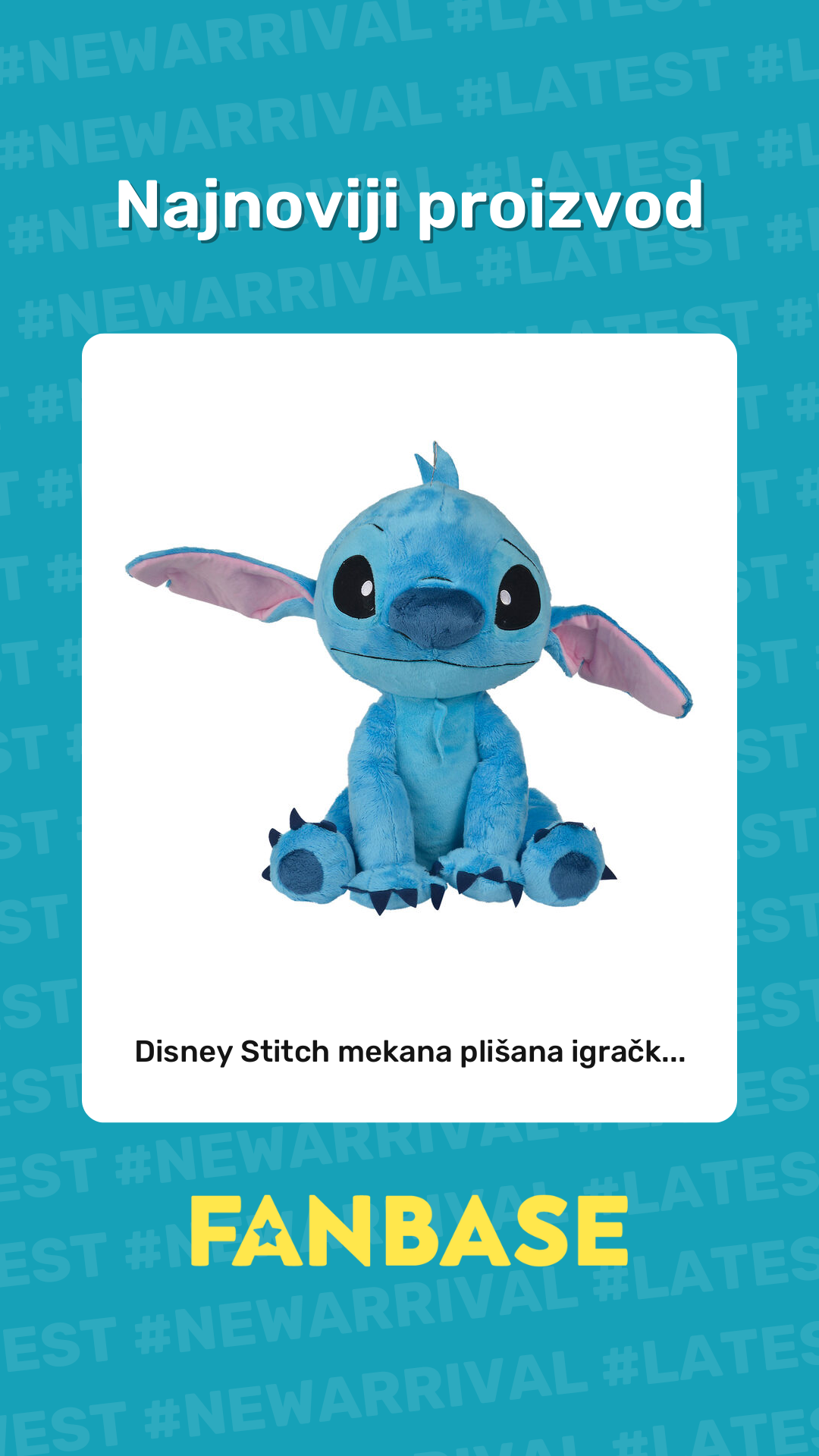 Najnoviji proizvod: Disney Stitch mekana plišana igračk...