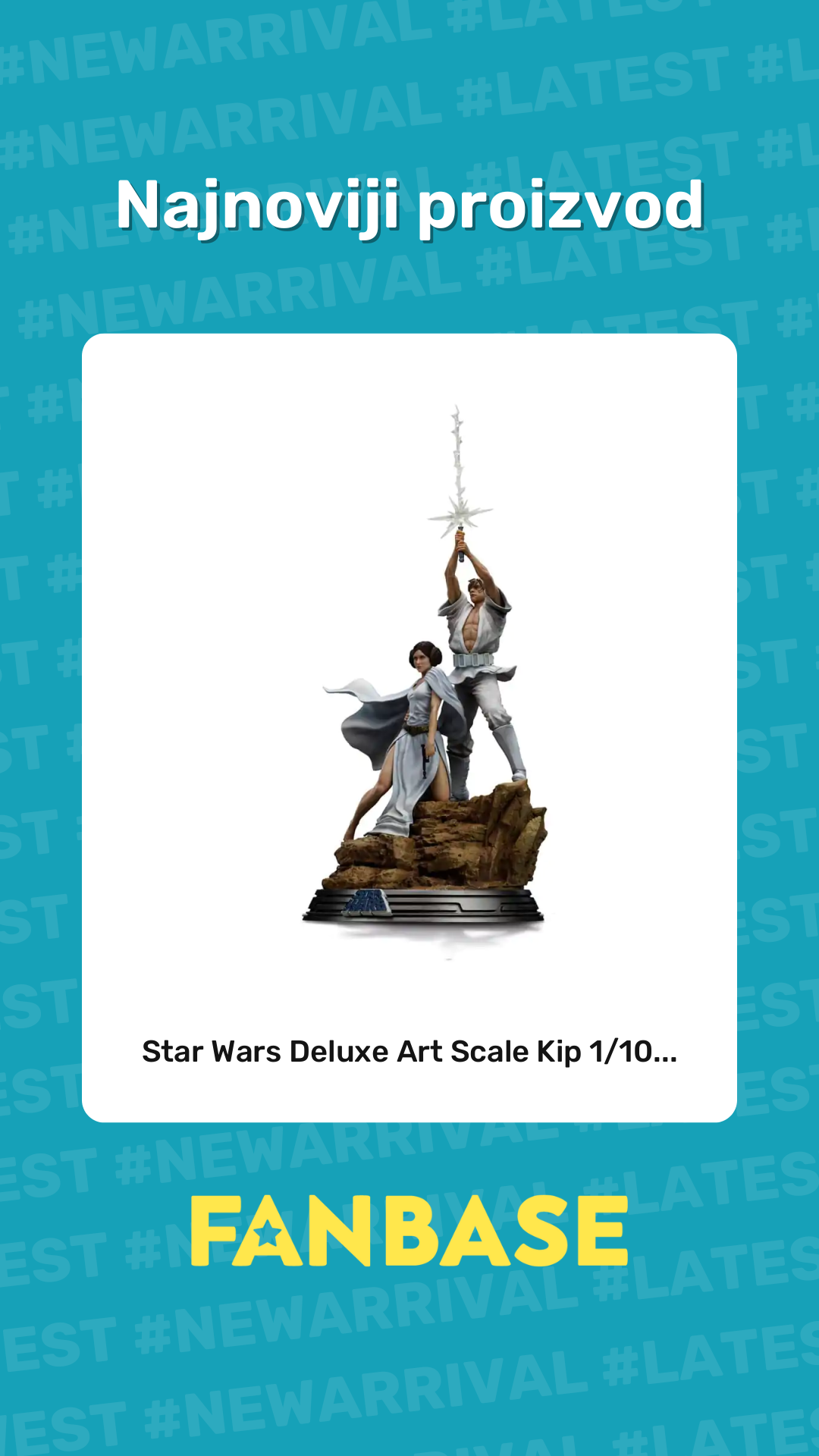 Najnoviji proizvod: Star Wars Deluxe Art Scale Kip 1/10...