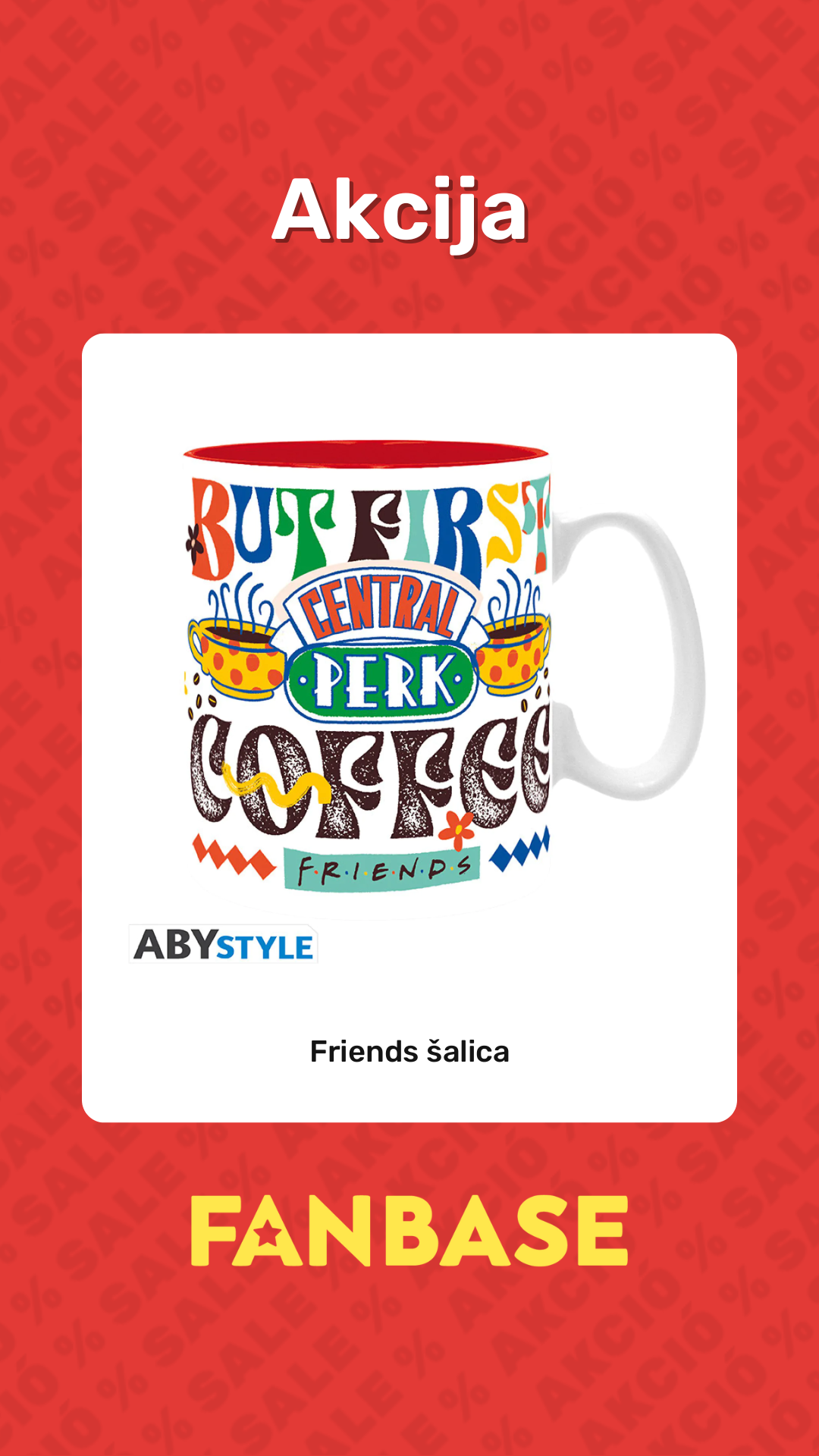 Akcija: Friends šalica