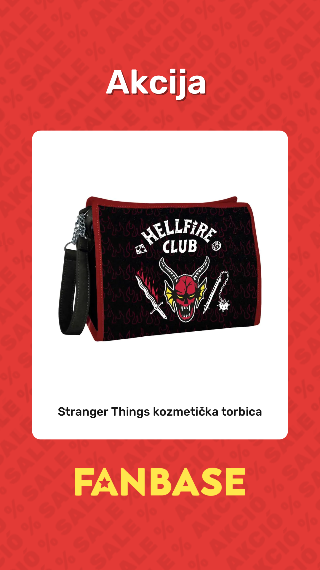 Akcija: Stranger Things kozmetička torbica