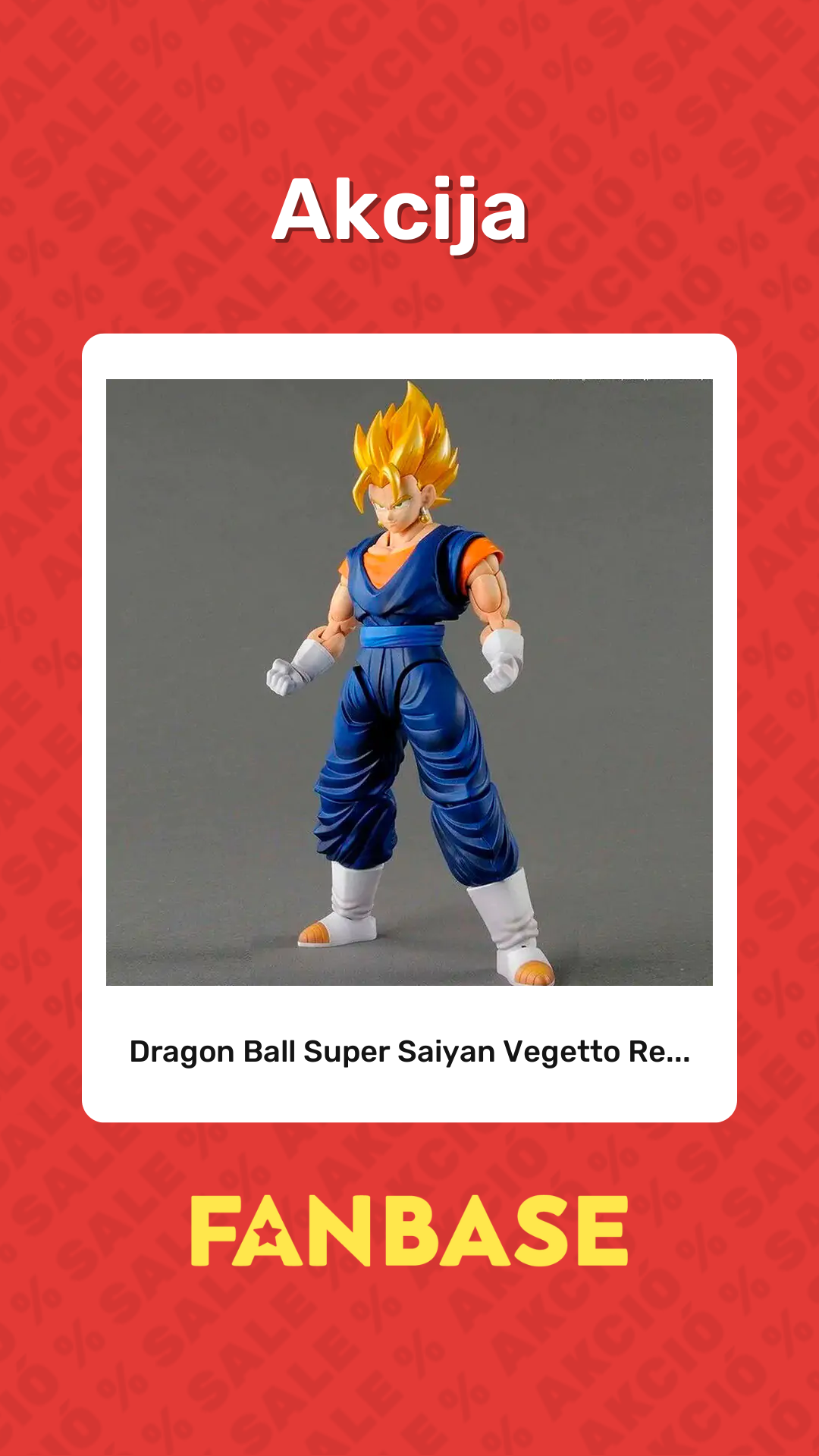Akcija: Dragon Ball Super Saiyan Vegetto Re...