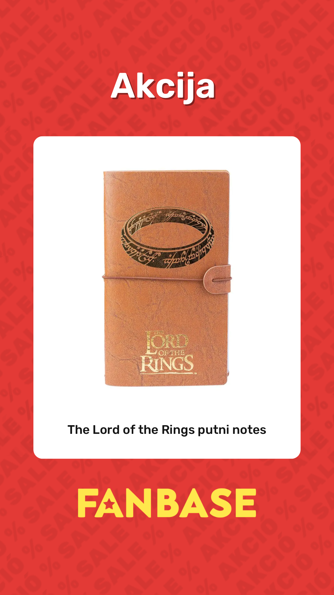 Akcija: The Lord of the Rings putni notes