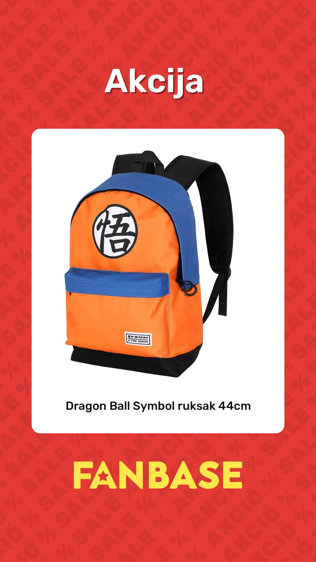Akcija: Dragon Ball Symbol ruksak 44cm
