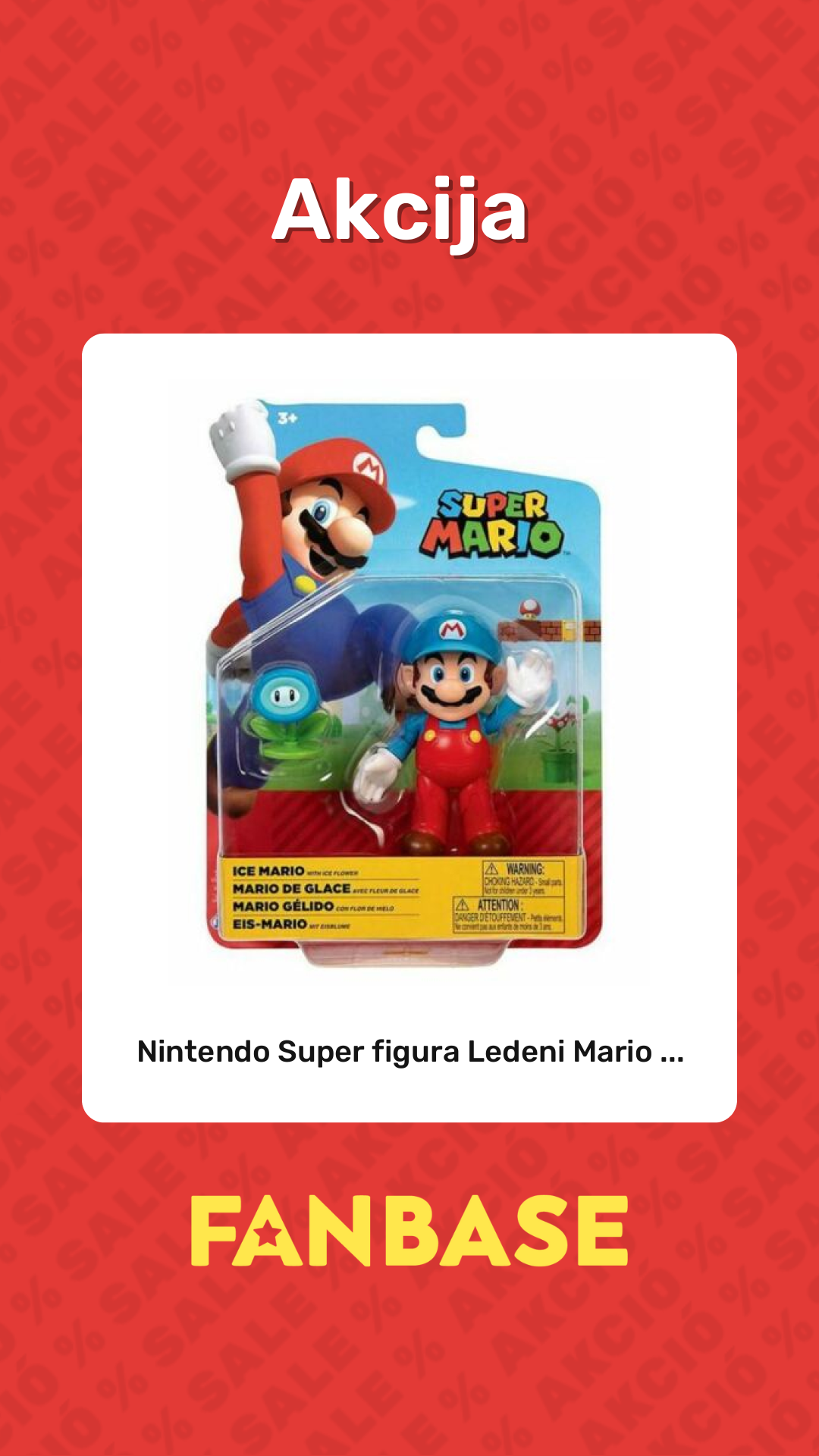 Akcija: Nintendo Super figura Ledeni Mario ...