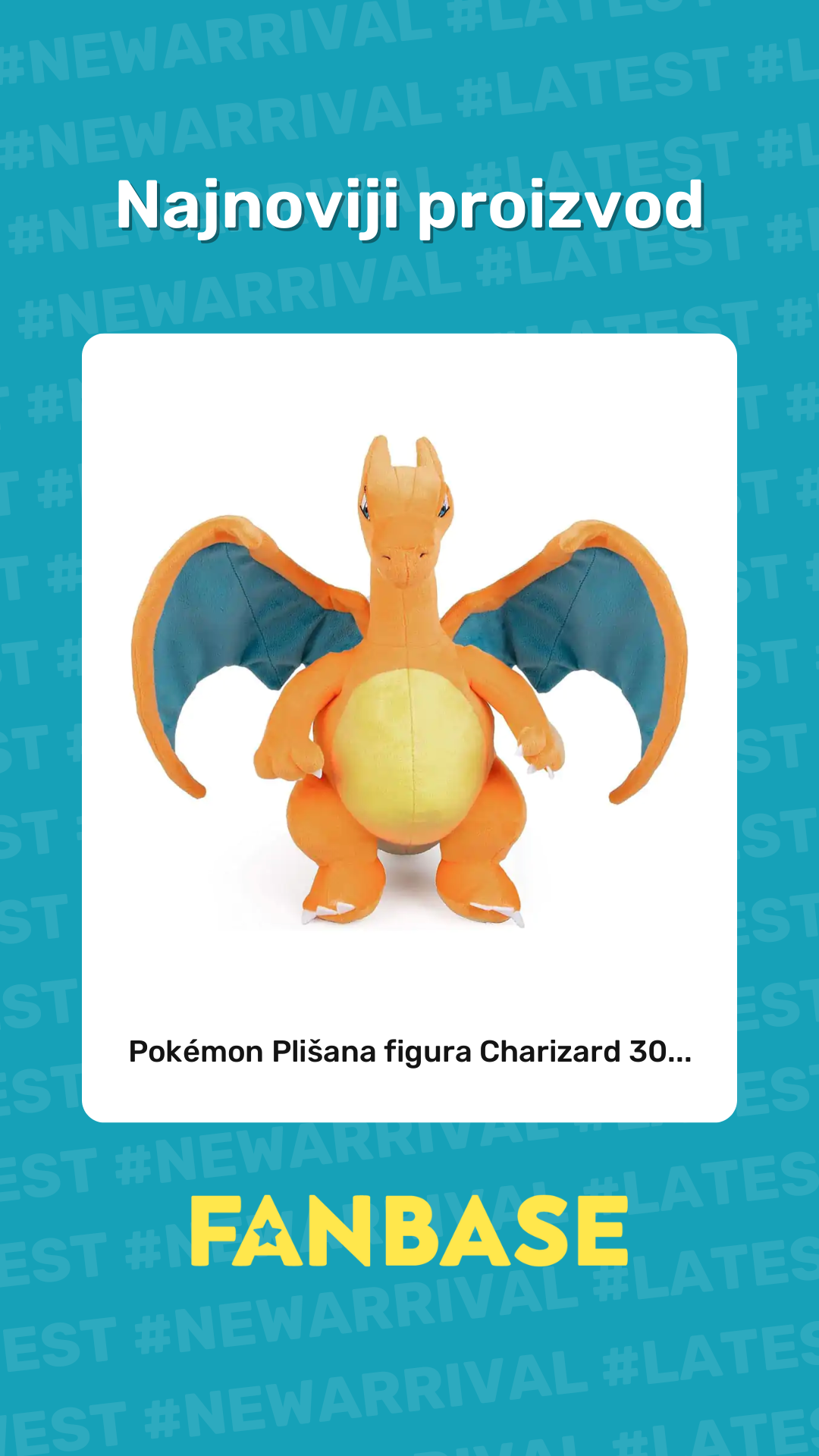 Najnoviji proizvod: Pokémon Plišana figura Charizard 30...