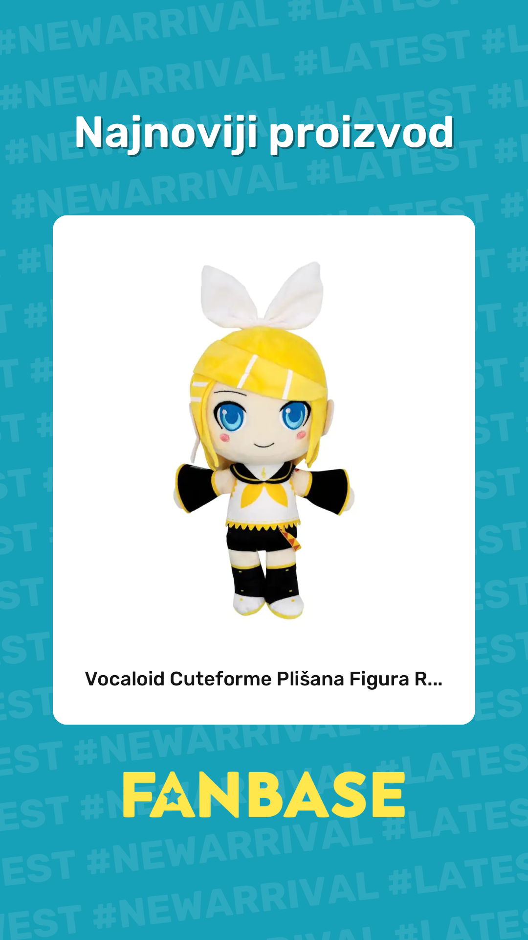 Najnoviji proizvod: Vocaloid Cuteforme Plišana Figura R...