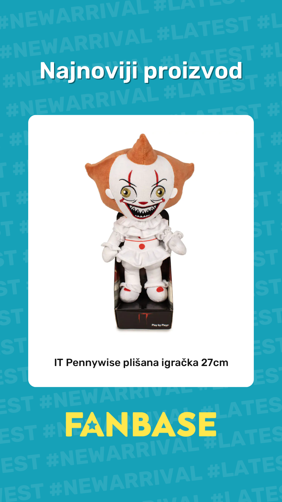 Najnoviji proizvod: IT Pennywise plišana igračka 27cm