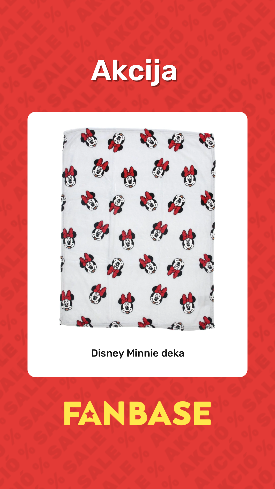 Akcija: Disney Minnie deka