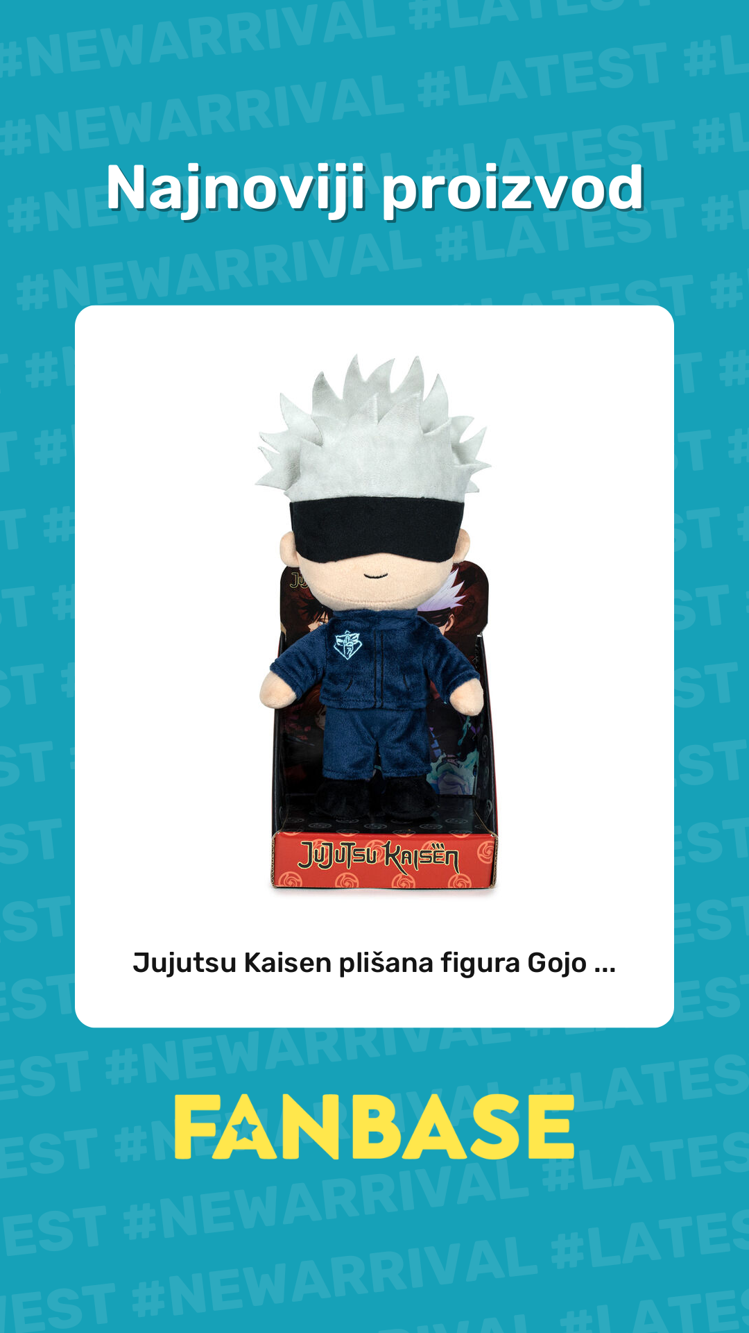 Najnoviji proizvod: Jujutsu Kaisen plišana figura Gojo ...