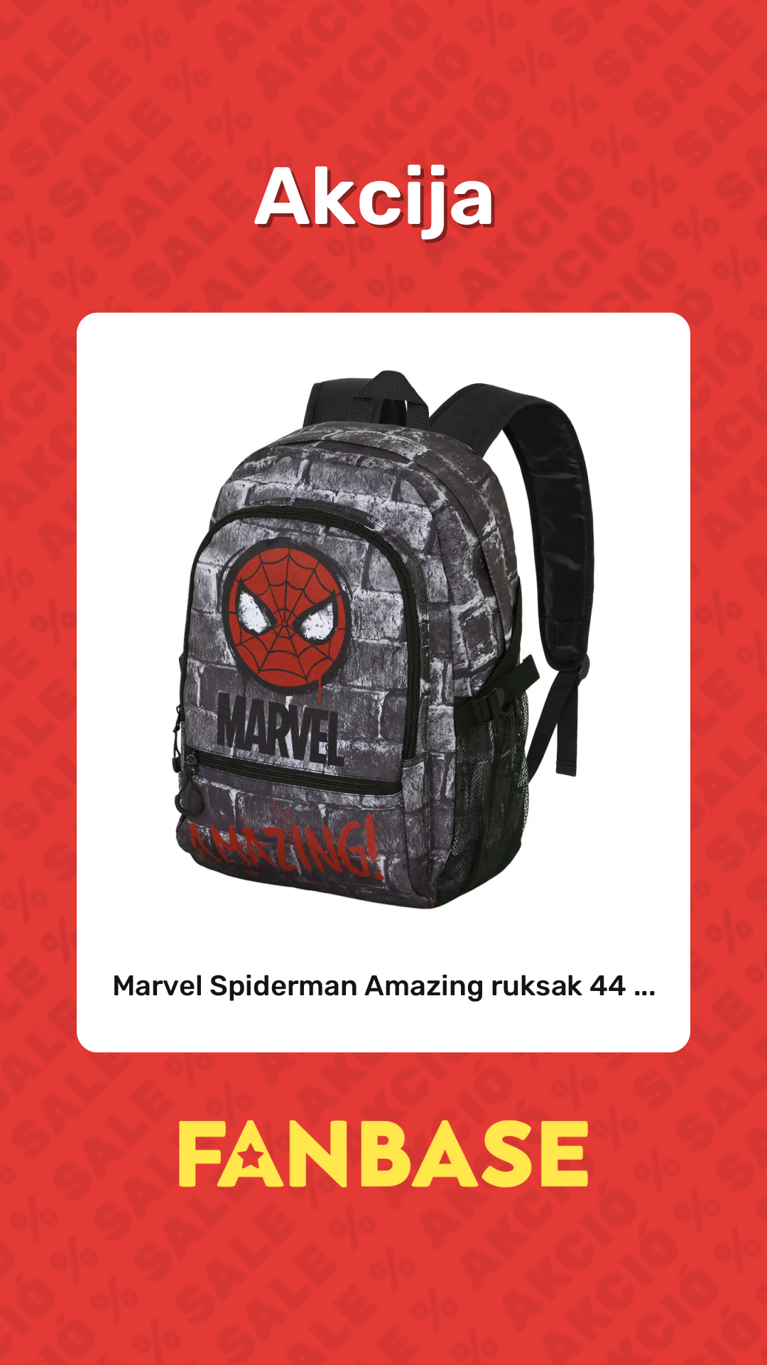 Akcija: Marvel Spiderman Amazing ruksak 44 ...