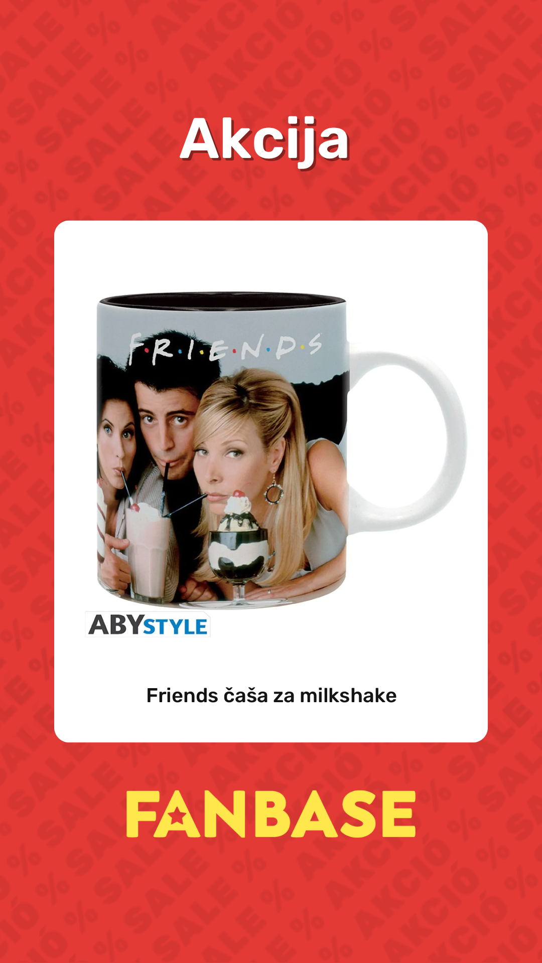 Akcija: Friends čaša za milkshake