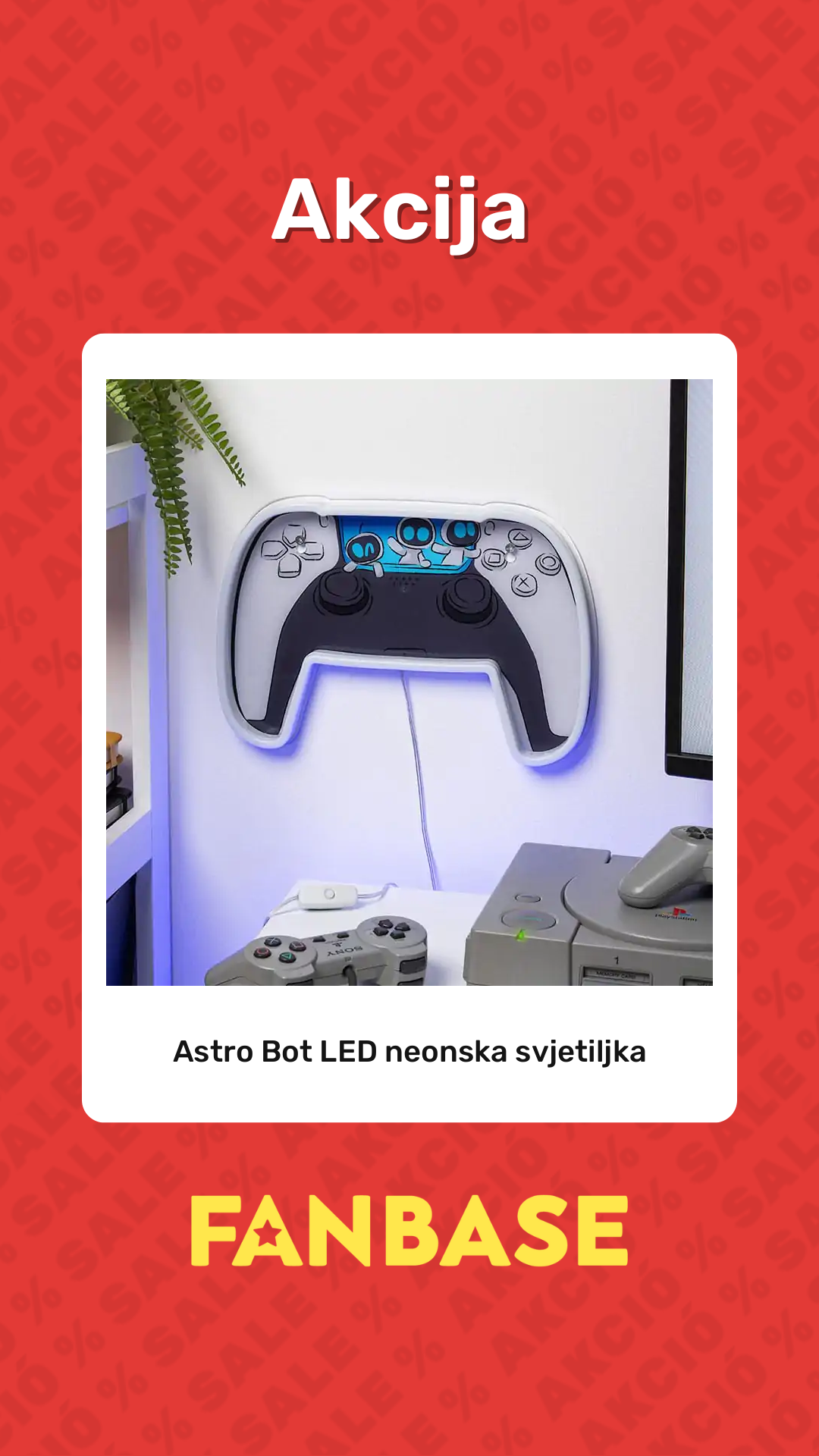 Akcija: Astro Bot LED neonska svjetiljka