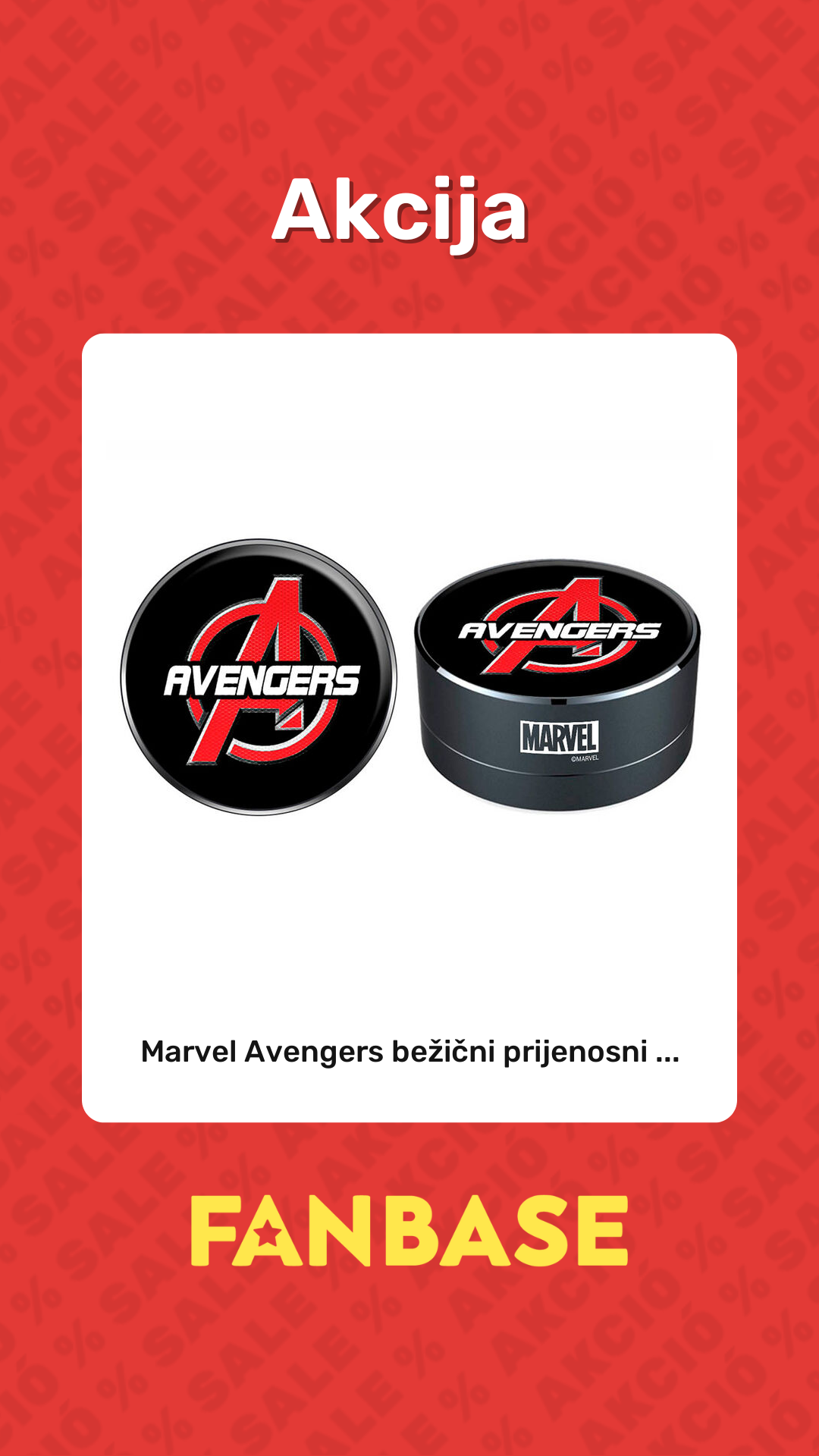 Akcija: Marvel Avengers bežični prijenosni ...