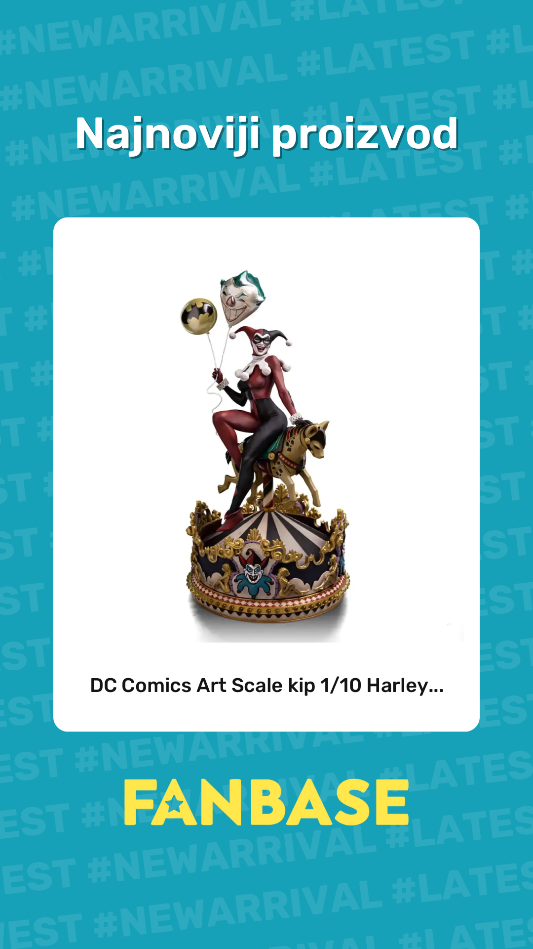 Najnoviji proizvod: DC Comics Art Scale kip 1/10 Harley...