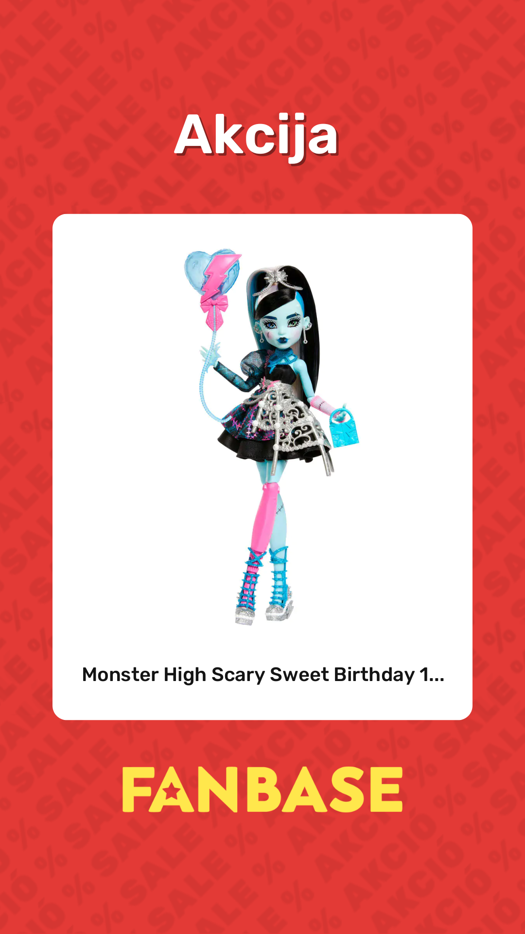 Akcija: Monster High Scary Sweet Birthday 1...