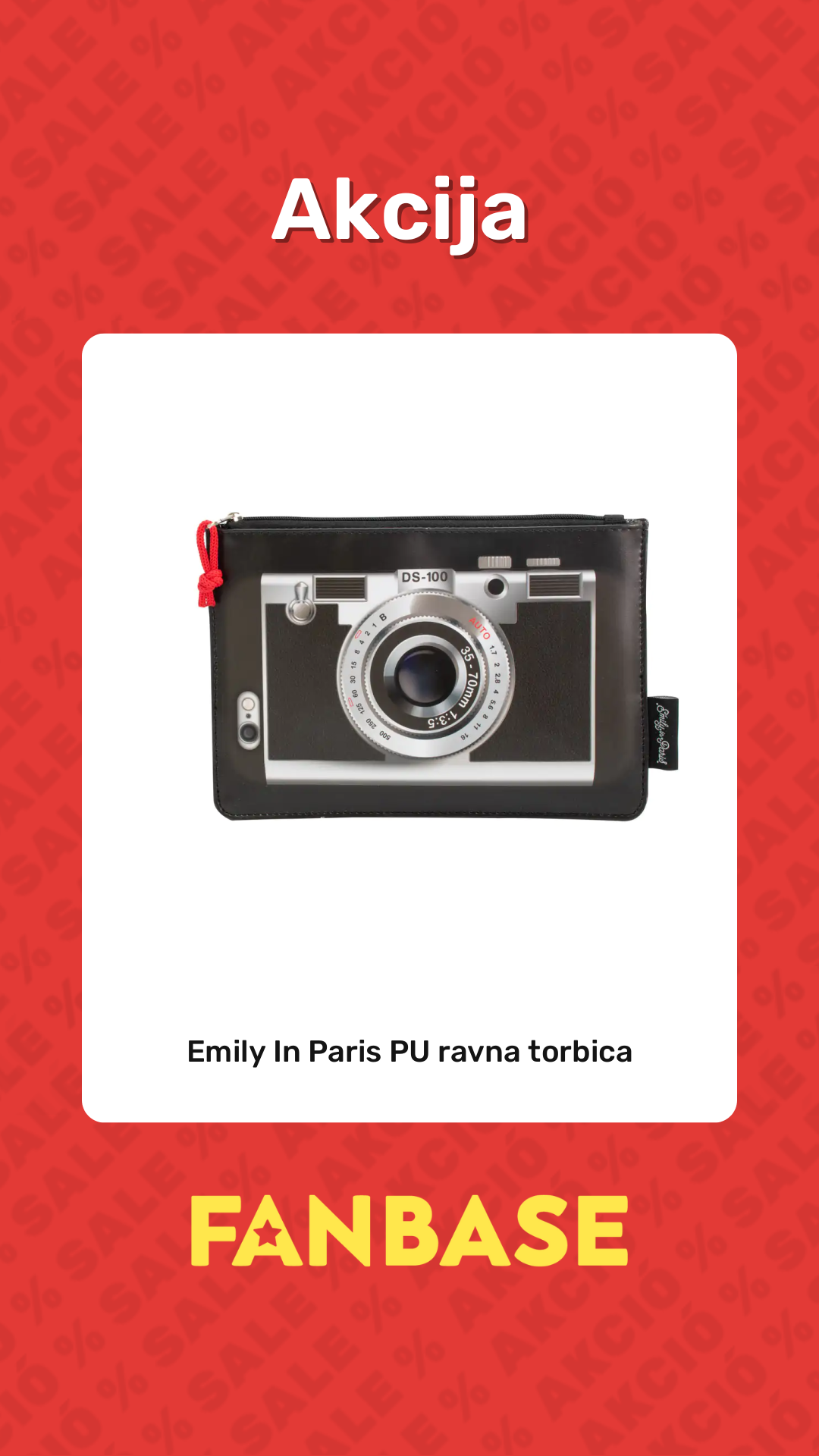 Akcija: Emily In Paris PU ravna torbica