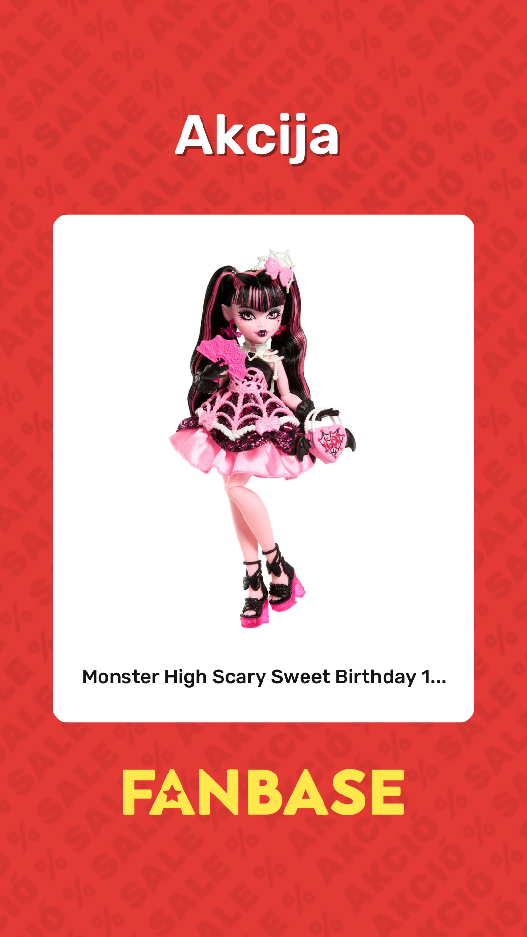 Akcija: Monster High Scary Sweet Birthday 1...