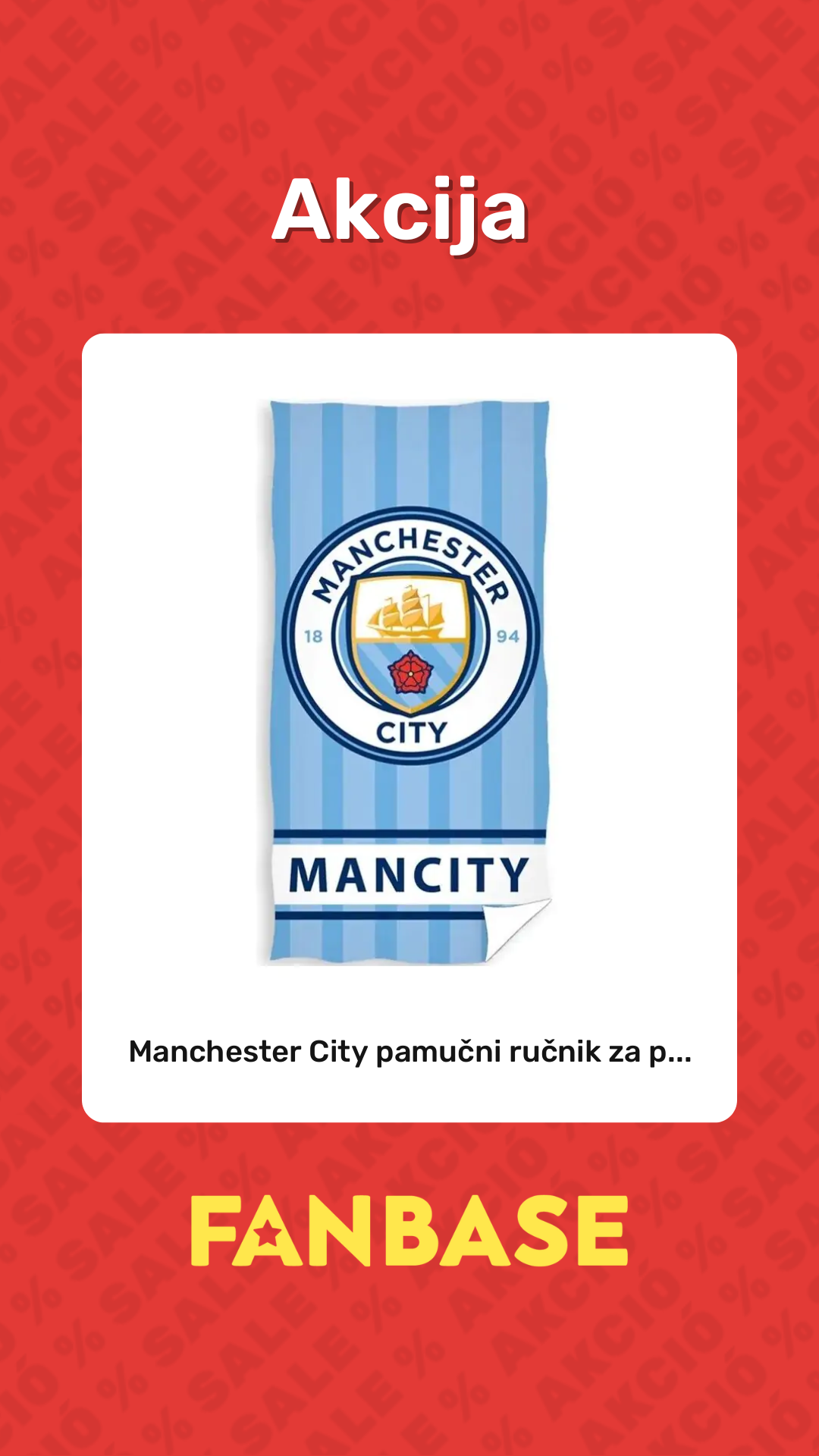 Akcija: Manchester City pamučni ručnik za p...