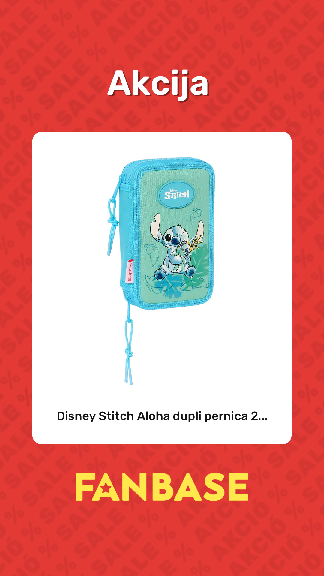 Akcija: Disney Stitch Aloha dupli pernica 2...