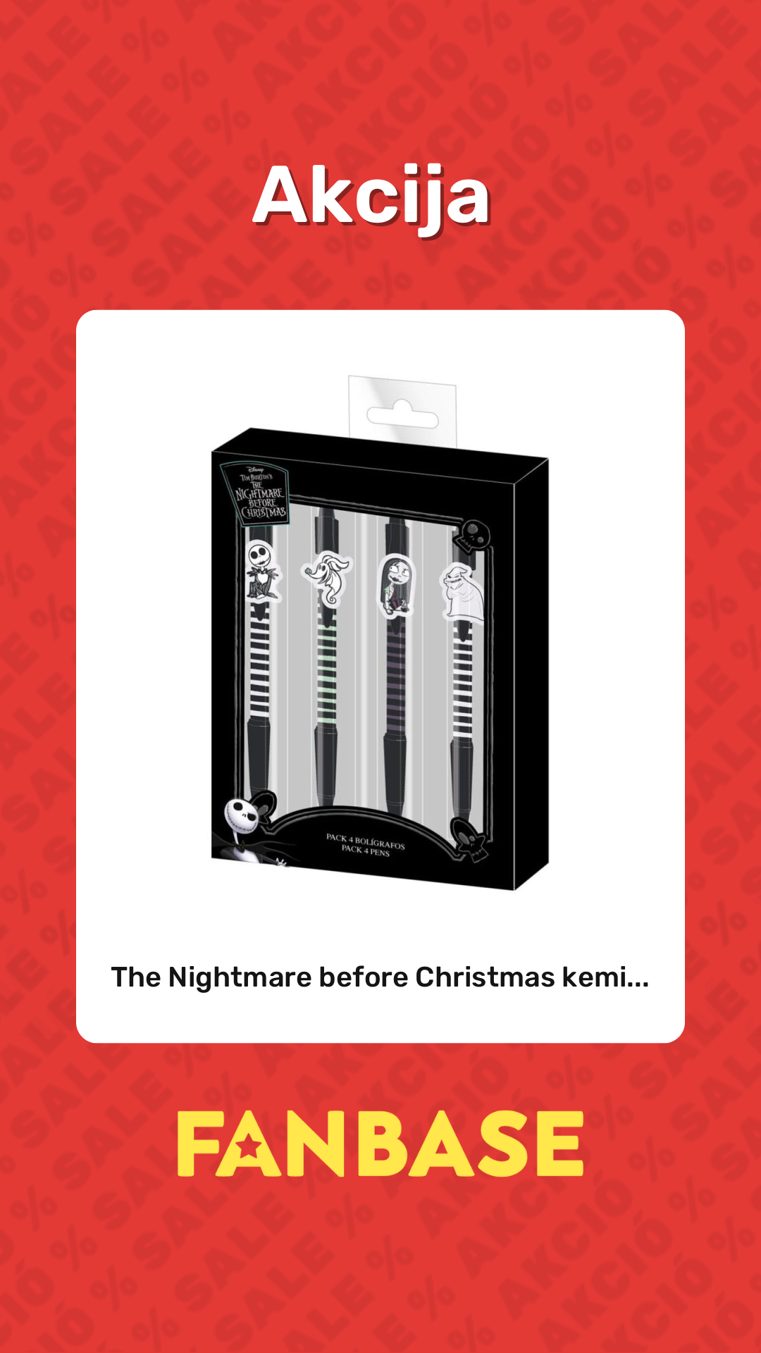 Akcija: The Nightmare before Christmas kemi...