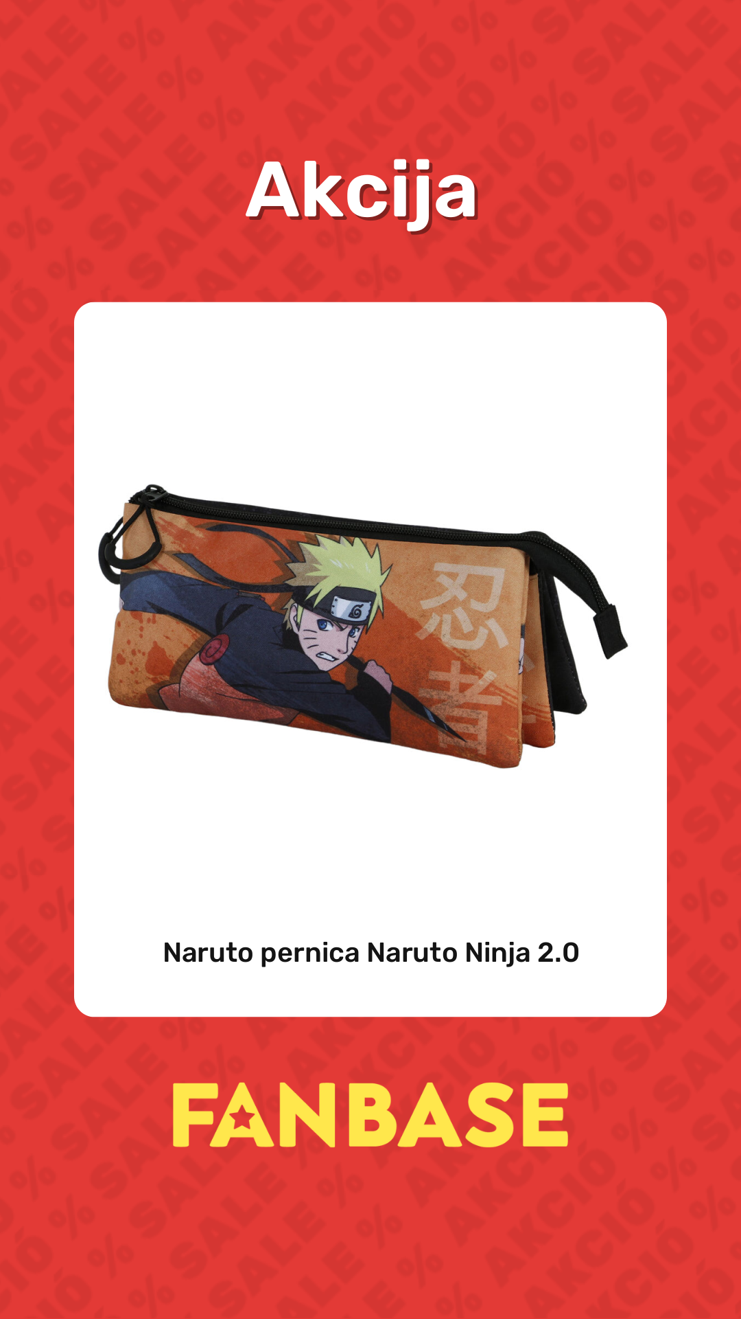 Akcija: Naruto pernica Naruto Ninja 2.0