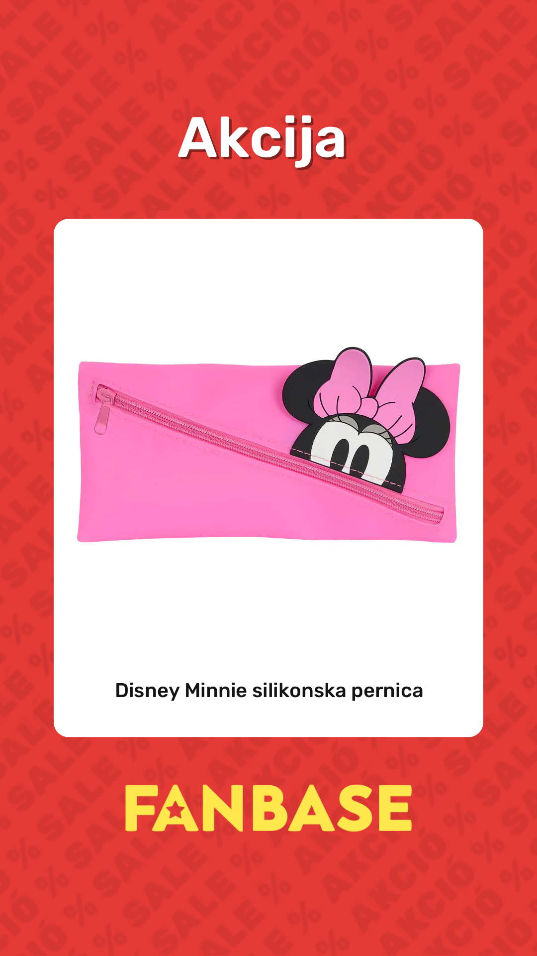 Akcija: Disney Minnie silikonska pernica