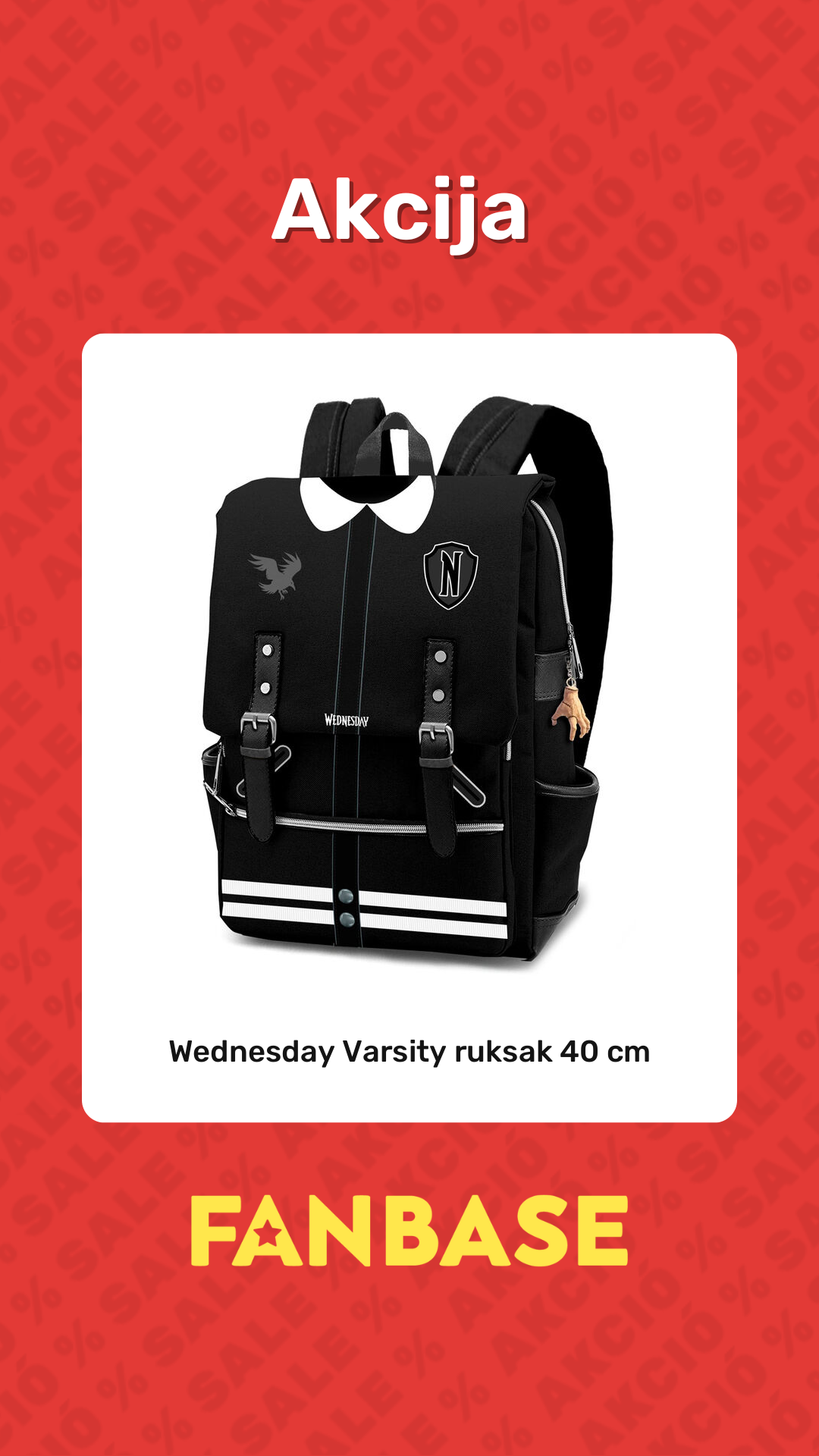 Akcija: Wednesday Varsity ruksak 40 cm